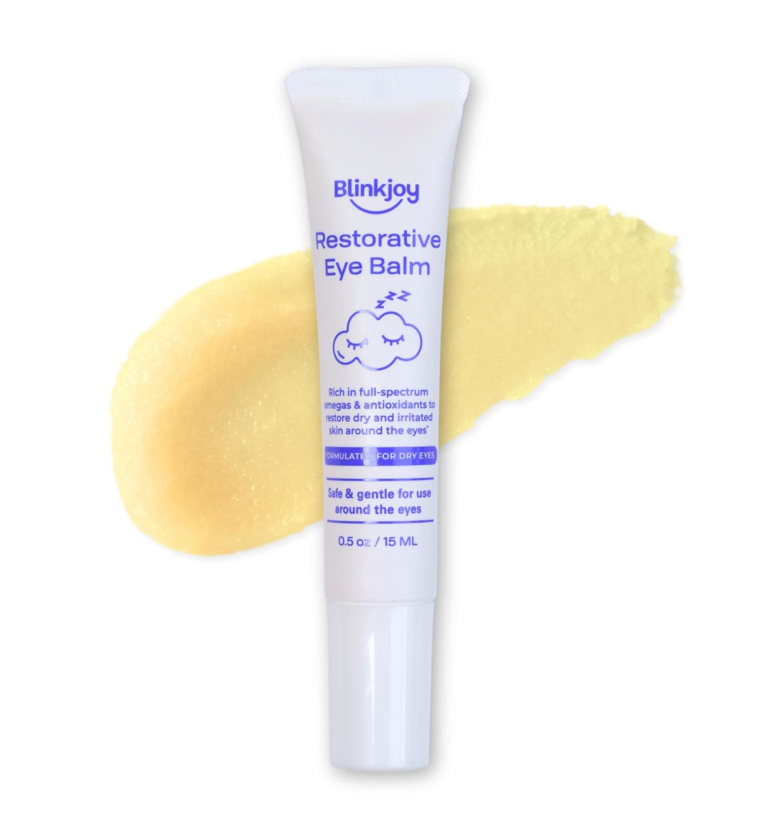 Blinkjoy Restorative Under Eye Balm Anti-Aging Moisturizing Eye Balm with Omegas to Reduce Dryness & Fine Lines Optometrist & Dermatologist Recommended Fragrance-Free - Buy Online on GoSupps.com