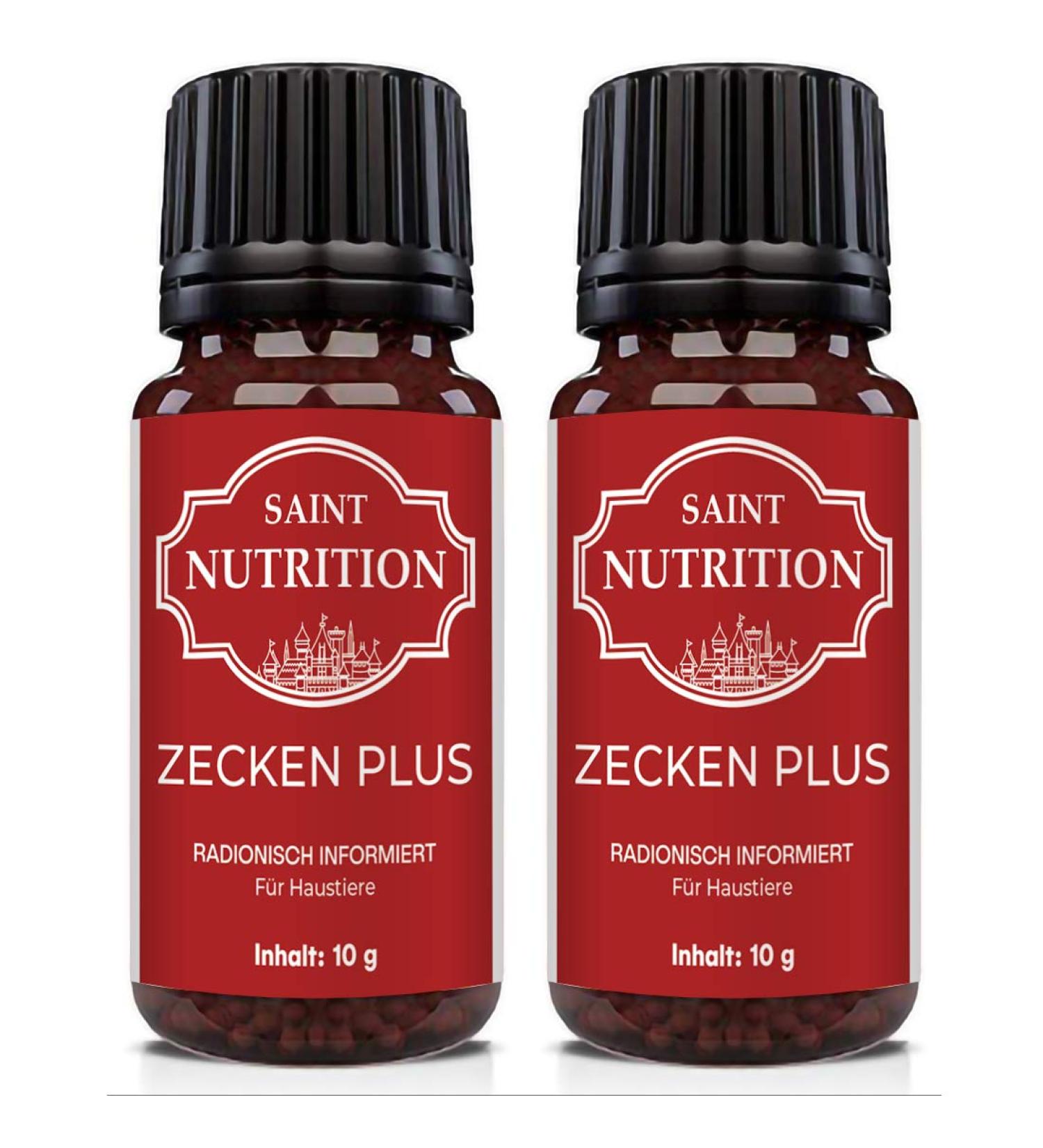 Saint Nutrition Tick Plus Globules for Dogs & Cats - Effective Remedy for Infestation - 10g (2 Pieces) | International Shipping Available - Buy Online on GoSupps.com