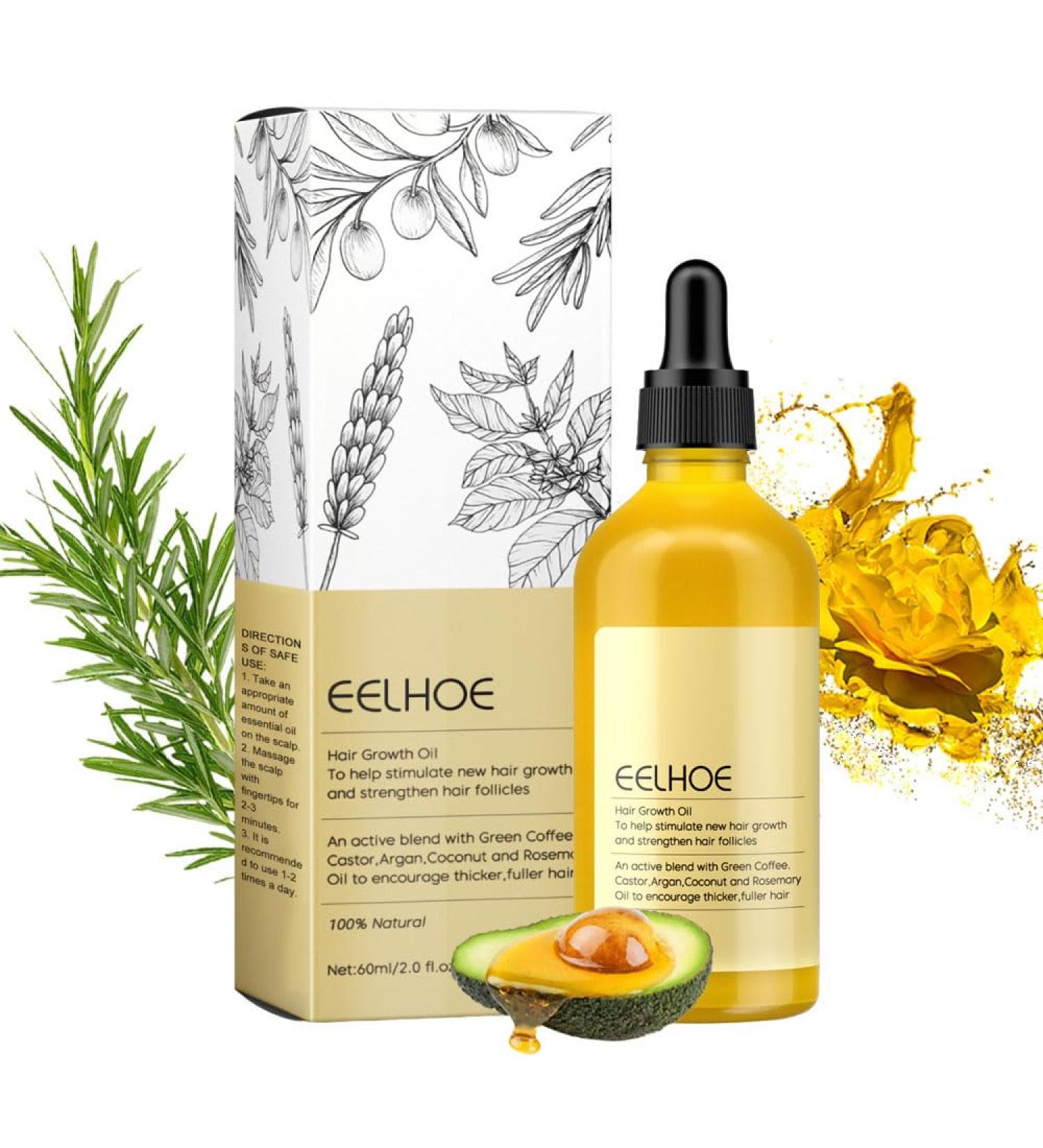 Veganic Natural Hair Growth Oil - Nourishing Hair Oil for Thin Dry and Damaged Hair - 60ML - Buy Online on GoSupps.com