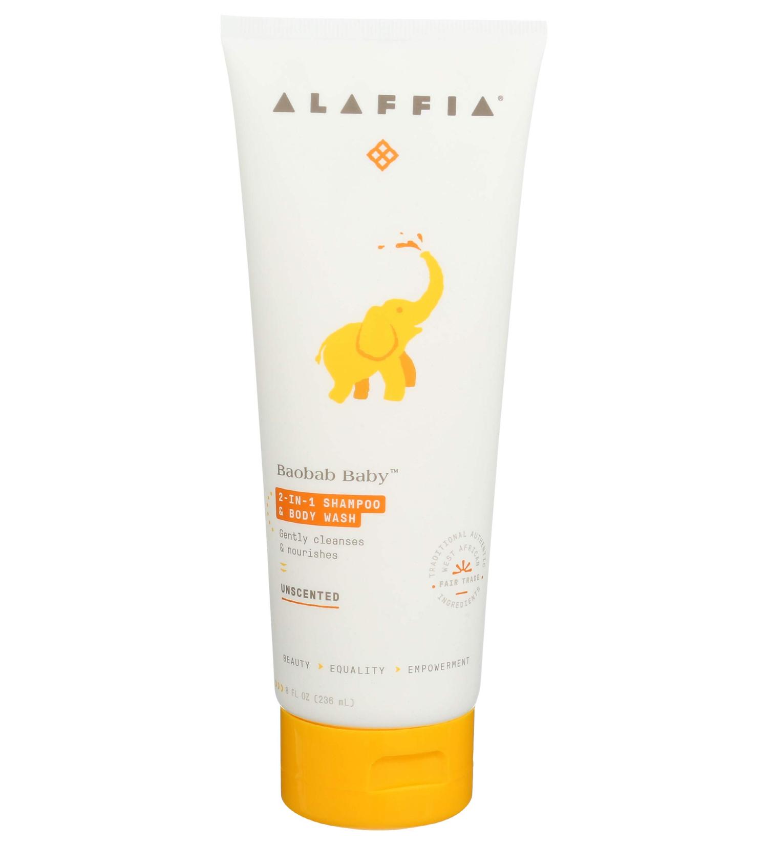 Buy Alaffia Baobab Baby 2-In-1 Unscented Shampoo & Body Wash | 8 fl oz - Buy Online on GoSupps.com