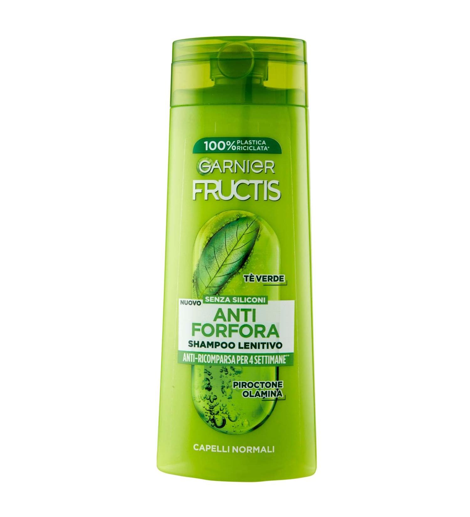  Garnier Garnier Fructis Soothing Shampoo For Normal Hair Anti-Dandruff Action Green Tea and Piroctone Olamina 250 ml - Buy Online on GoSupps.com