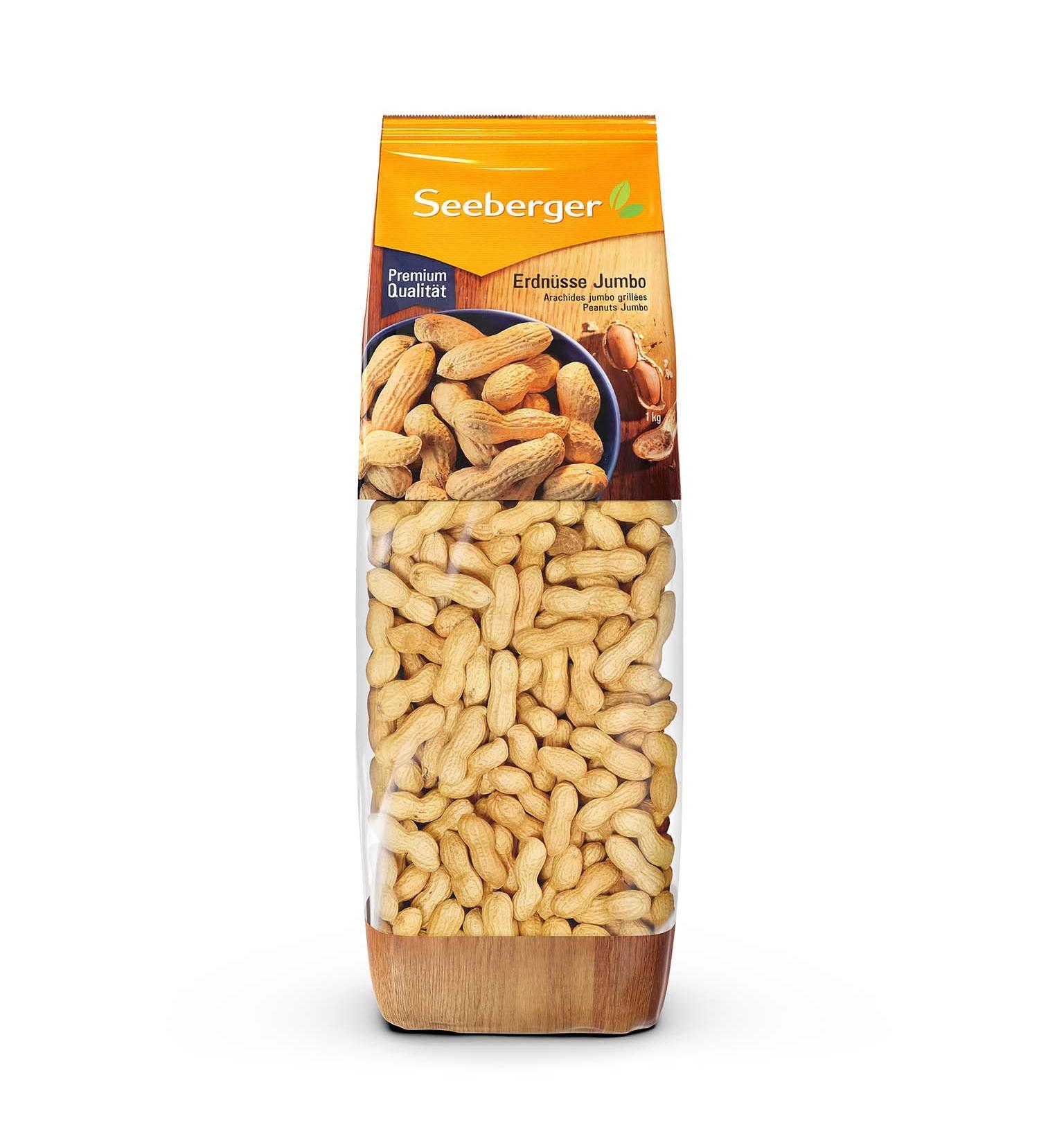 Seeberger Jumbo Peanuts 1 kg High-Quality Fresh Snack for International Shipping - Buy Online on GoSupps.com