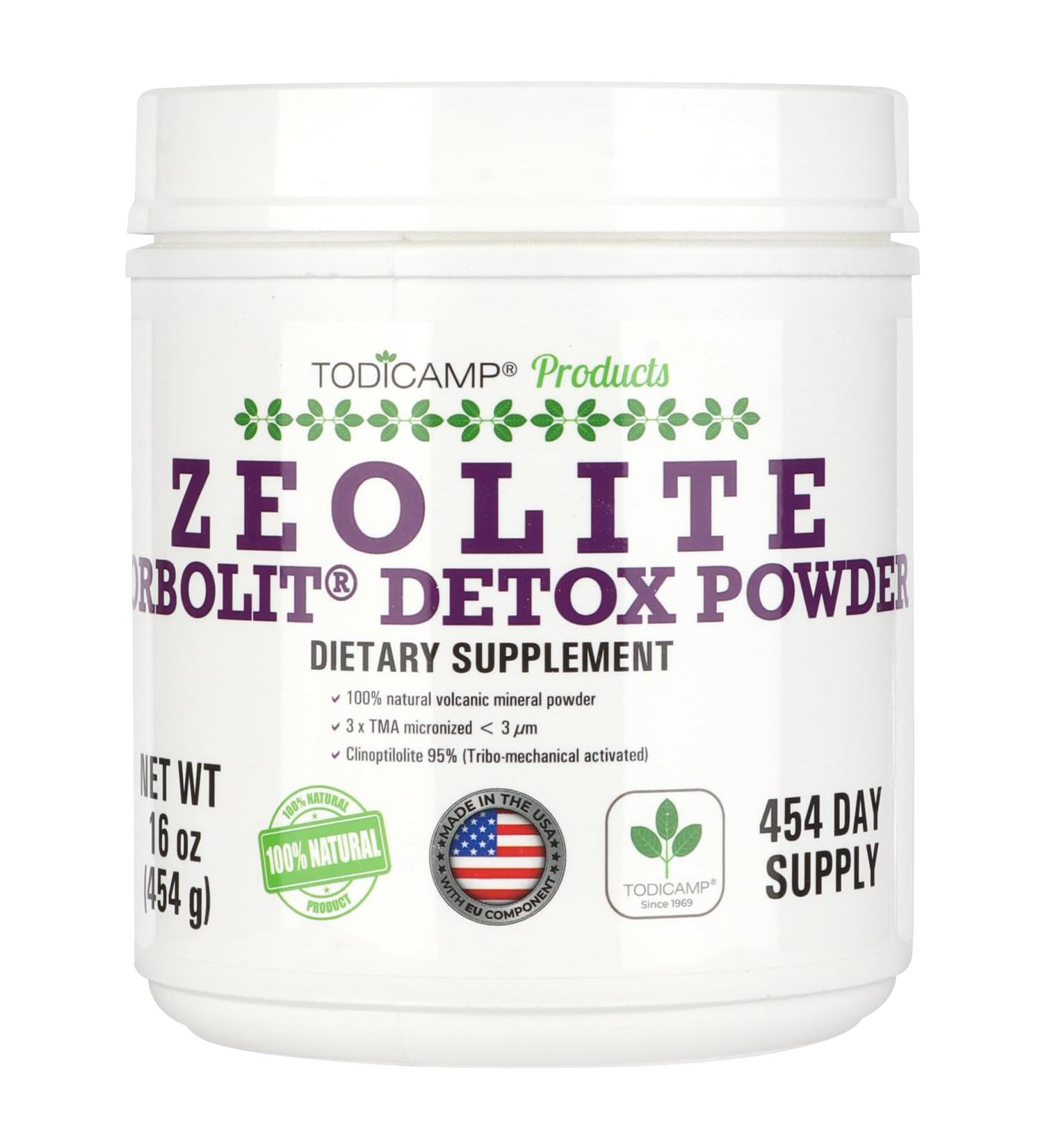 Sorbolit Zeolite Detox Powder - 1 lb Clinoptilolite for Cellular Detox | 454 Days Supply - Purify Your Body - Buy Online on GoSupps.com
