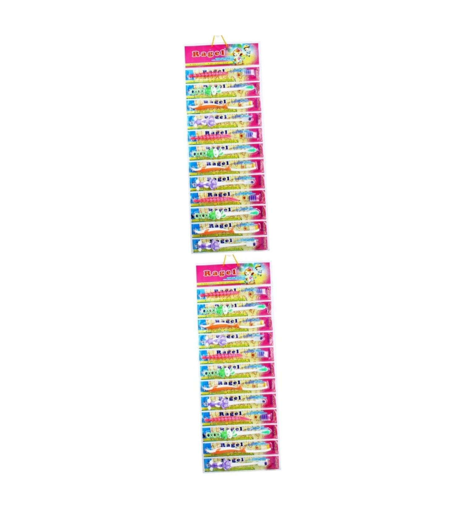 Eco-Friendly Children's Toothbrush - Ipetboom 24 STK Soft Bristle Rabbit Design for Toddlers - Buy Online on GoSupps.com