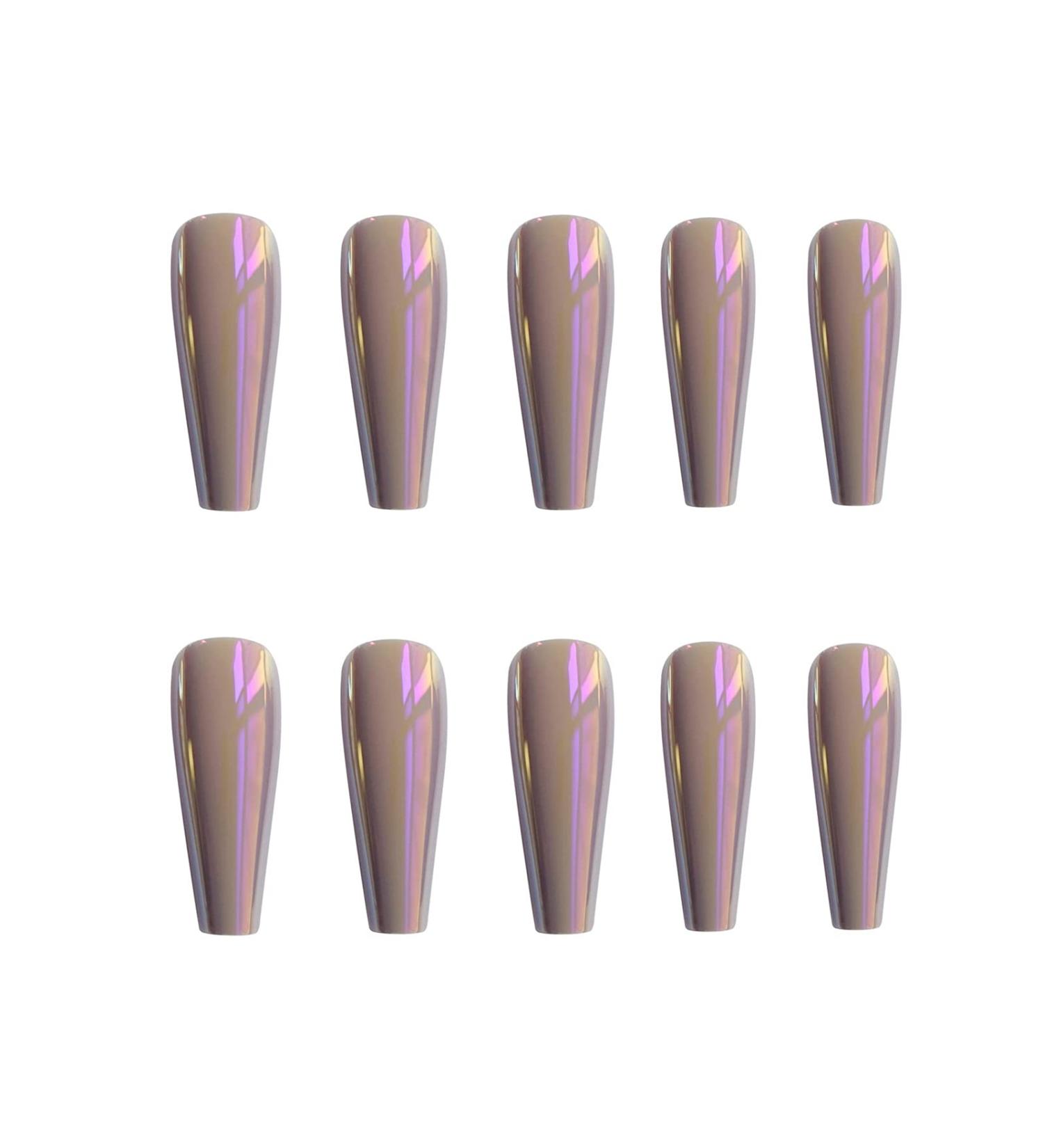 Chtom Naked Mirror Finger Finger Tablet Wearing A Nail Sticker Tablets 24 Tablet Stickers