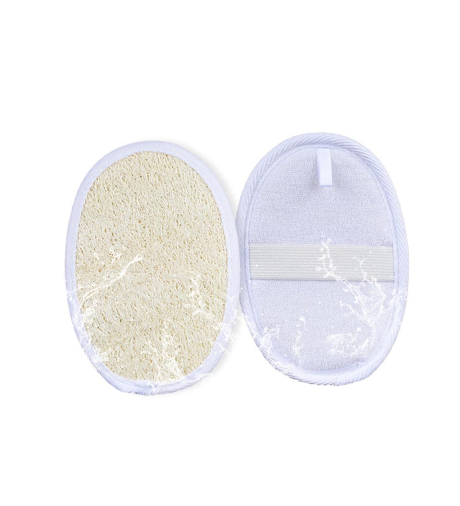 FRCOLOR 2pcs Loofah Sponge Scrubber - Exfoliating Loofah Pads for Glowing Skin | Best for Body Scrubs & Skin Care | Shop Now - Buy Online on GoSupps.com
