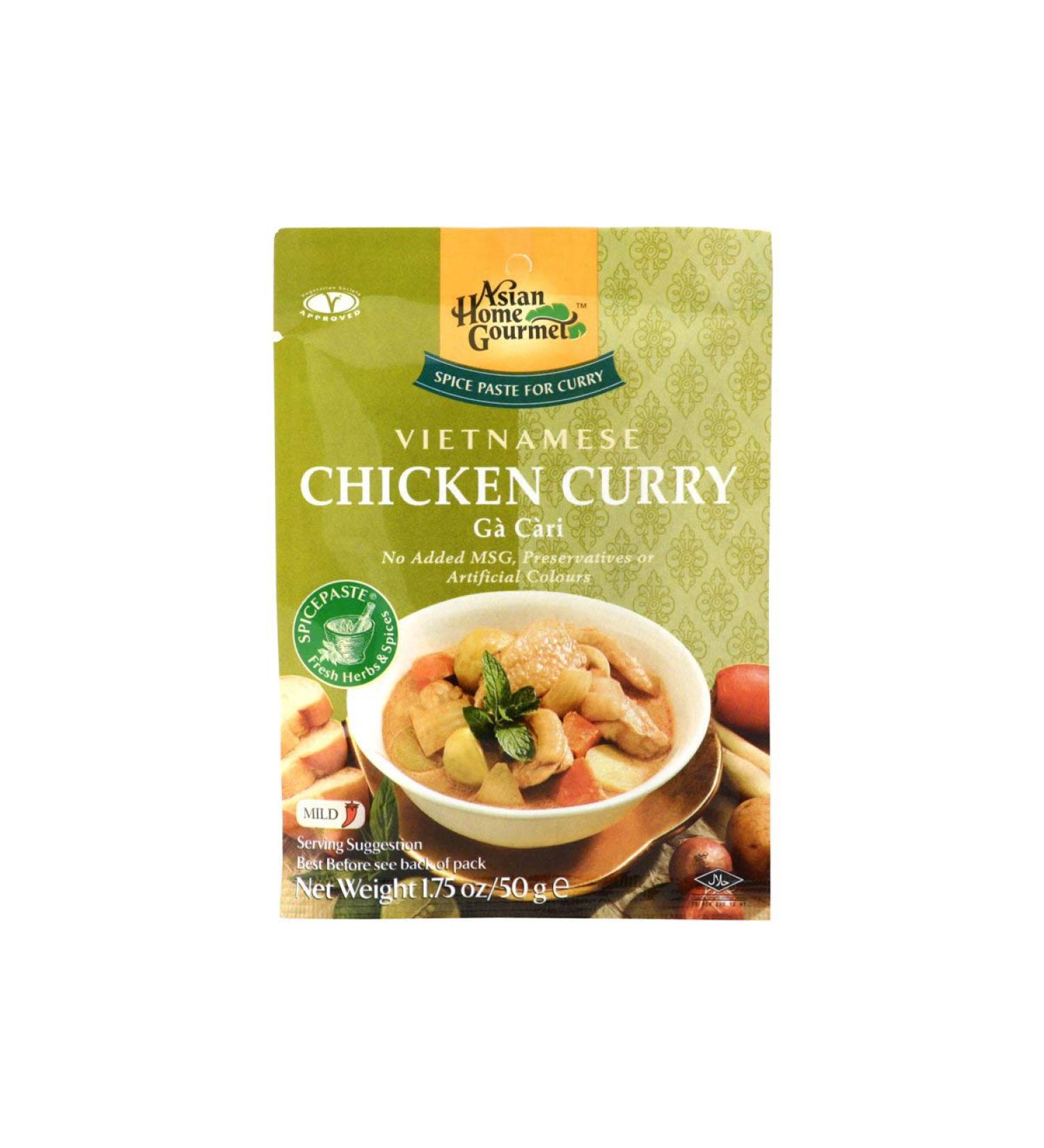 Asian Home Gourmet Vietnamese Chicken Curry Spice Paste 50 g - Buy Online on GoSupps.com