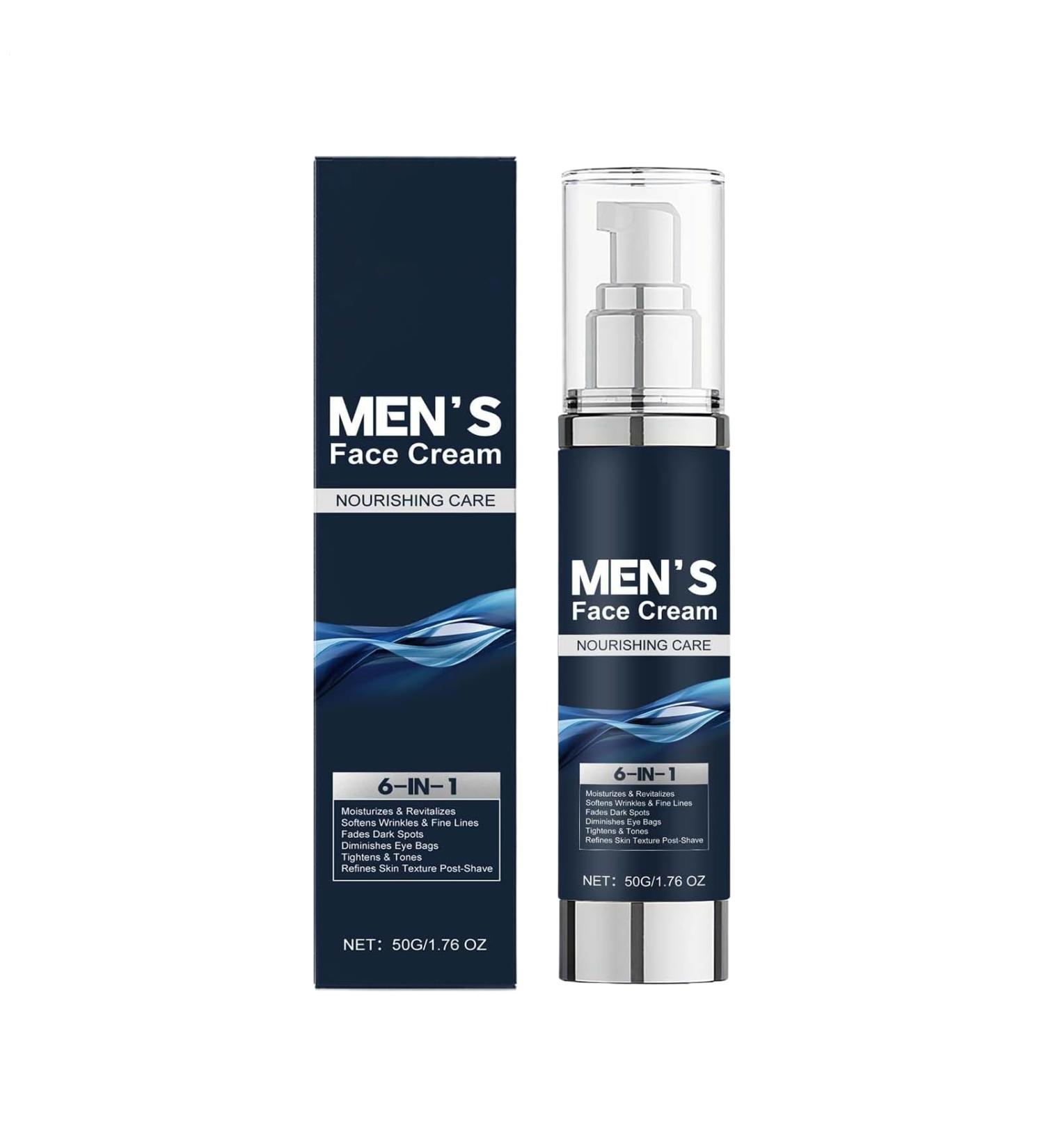  Generisch Men's 6-in-1 Facial Moisturizer - Firming Skin Moisturizer - 50g - Day and Night Face Cream - For Travel and Home - For Him - Buy Online on GoSupps.com