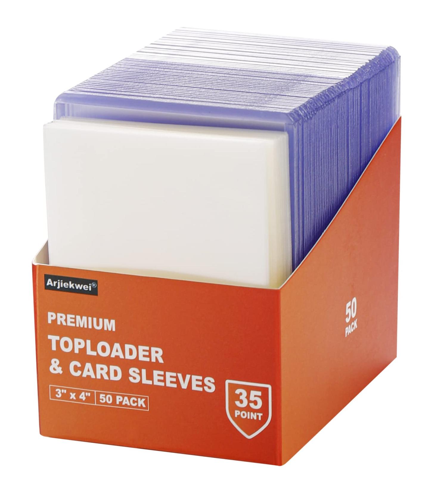 3"X4" Card Sleeves Top Loaders for Cards  Baseball Card Protectors Hard Plastic  Premium Toploaders for Collectible Trading Cards (50 Toploaders + 100 Penny Sleeves) - Buy Online on GoSupps.com
