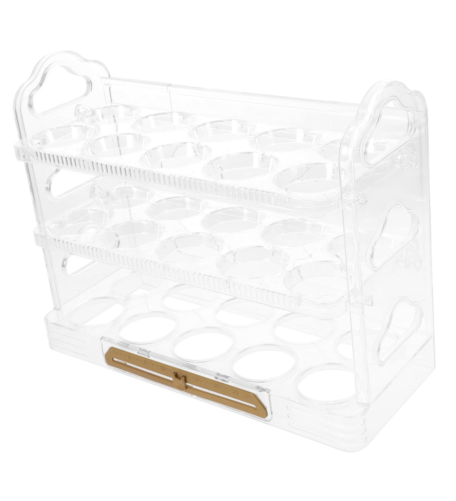 OSALADI Egg Carton Plastic Egg Holder Refrigerator Egg Organizer Refrigerator Egg Rack Egg Tray Egg Plate As Shown1 25X20CM - Buy Online on GoSupps.com