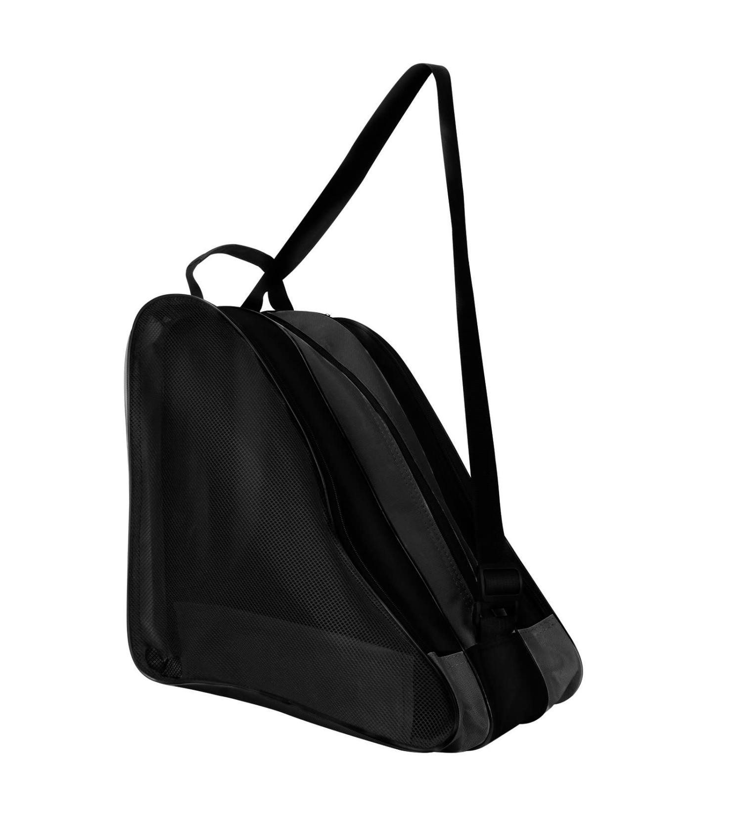 LINGFIRE Roller Skate Bag - Breathable Ice-Skating Shoulder Bag for Women Men, Oxford Cloth - Roller Skate Accessories (Black) - Buy Online on GoSupps.com