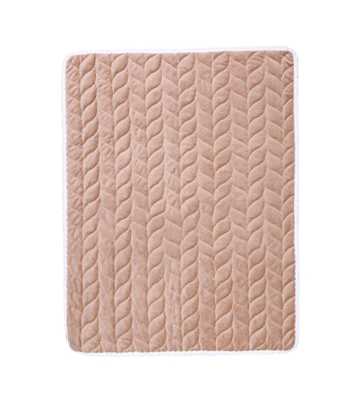 Liveinu Waterproof Fleece Mattress Protector - Anti-Slip Breathable & Reusable Incontinence Pad for Babies Seniors & Pregnant - 150x180cm Brown - Buy Online on GoSupps.com