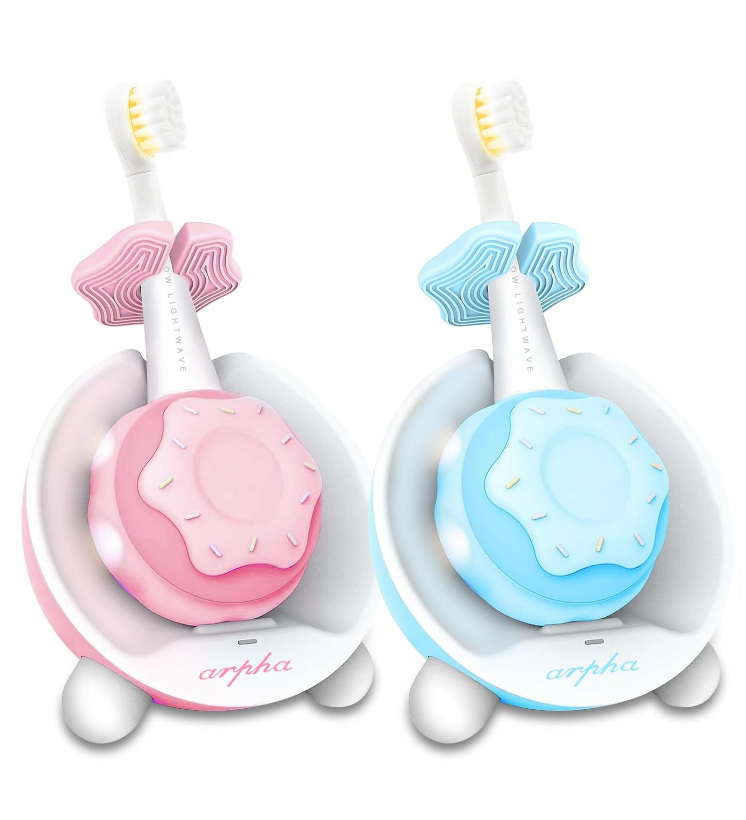 Musical Electric Toothbrush for Kids | 4 Modes 2 Min Timer Smart Music Pink Platinum Silicone - Age 1 - Buy Online on GoSupps.com