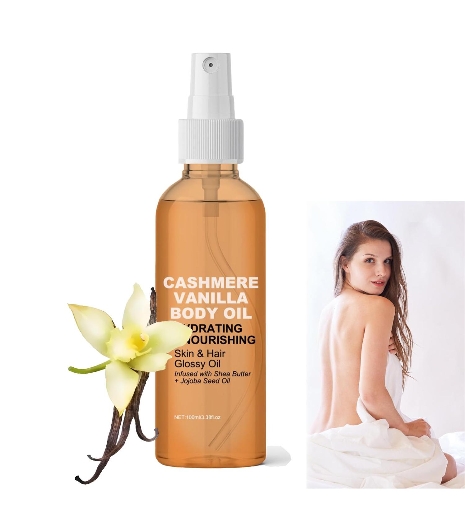 Vanilla And Cashmere Body Oil Vanilla Essential Oil Body Oil Body Oil Moisturizing Body Oil Vanilla Fragrances Body Oil For All Skin Types (1) - Buy Online on GoSupps.com