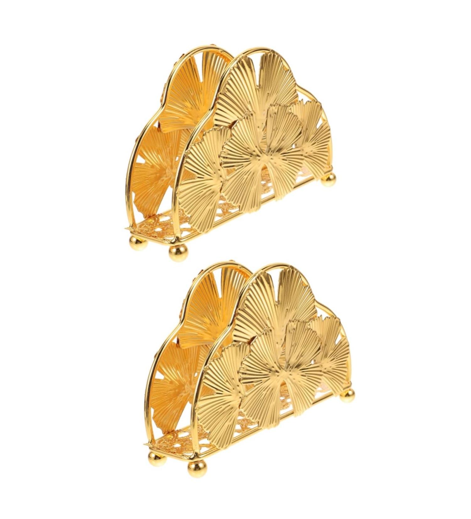 Alipis 2pcs Storage Modern Household Novelty Paper Holder Iron Table Serviette Napkin Gold Guest Kitchen As Shownx2pcs 14.5X8.2CMx2pcs - Buy Online on GoSupps.com