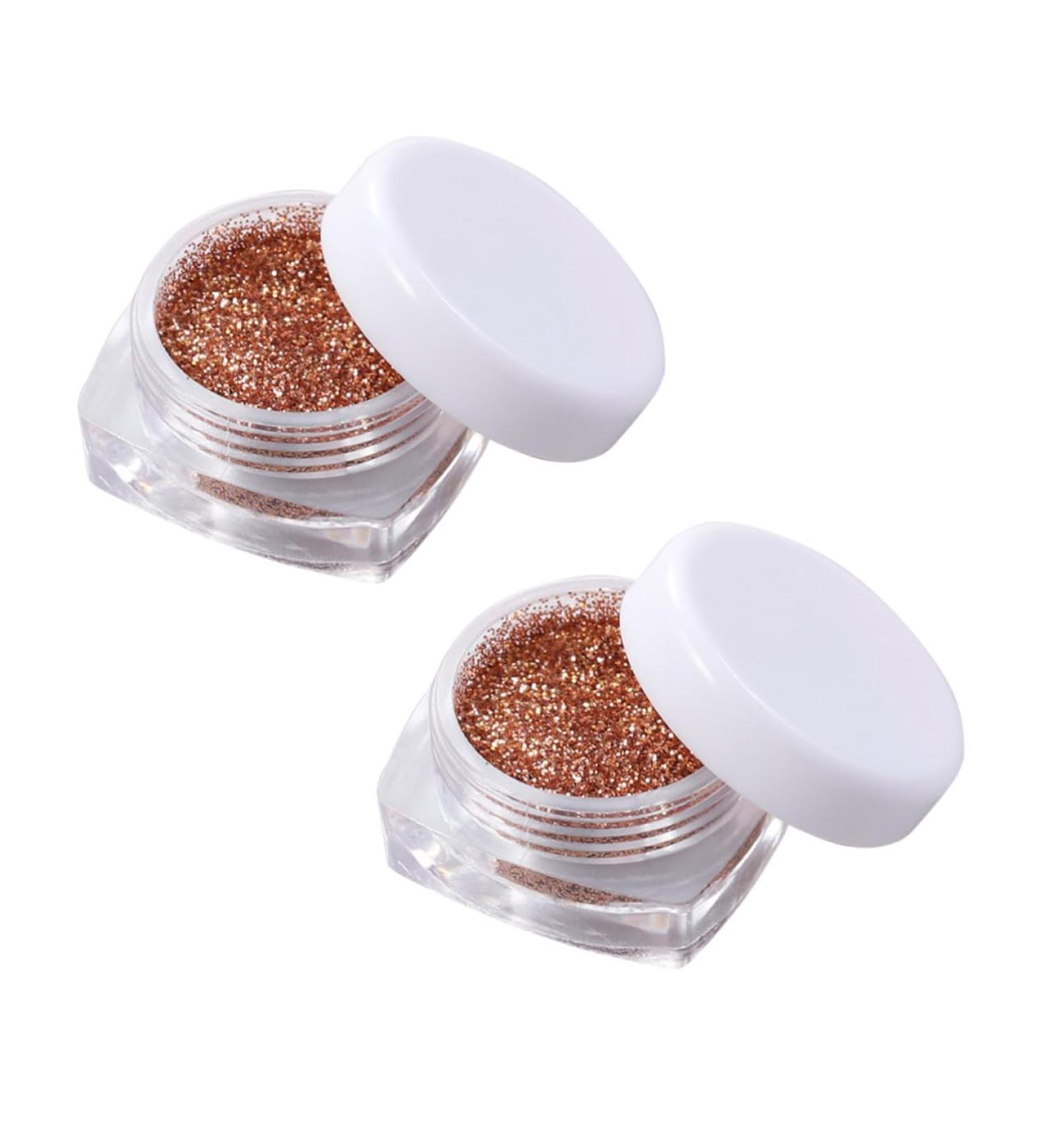 Beavorty 2pcs Glitter Eyeshadow Glitter Powder Highlighter Loose 1 count (Pack of 1) Golden - Buy Online on GoSupps.com
