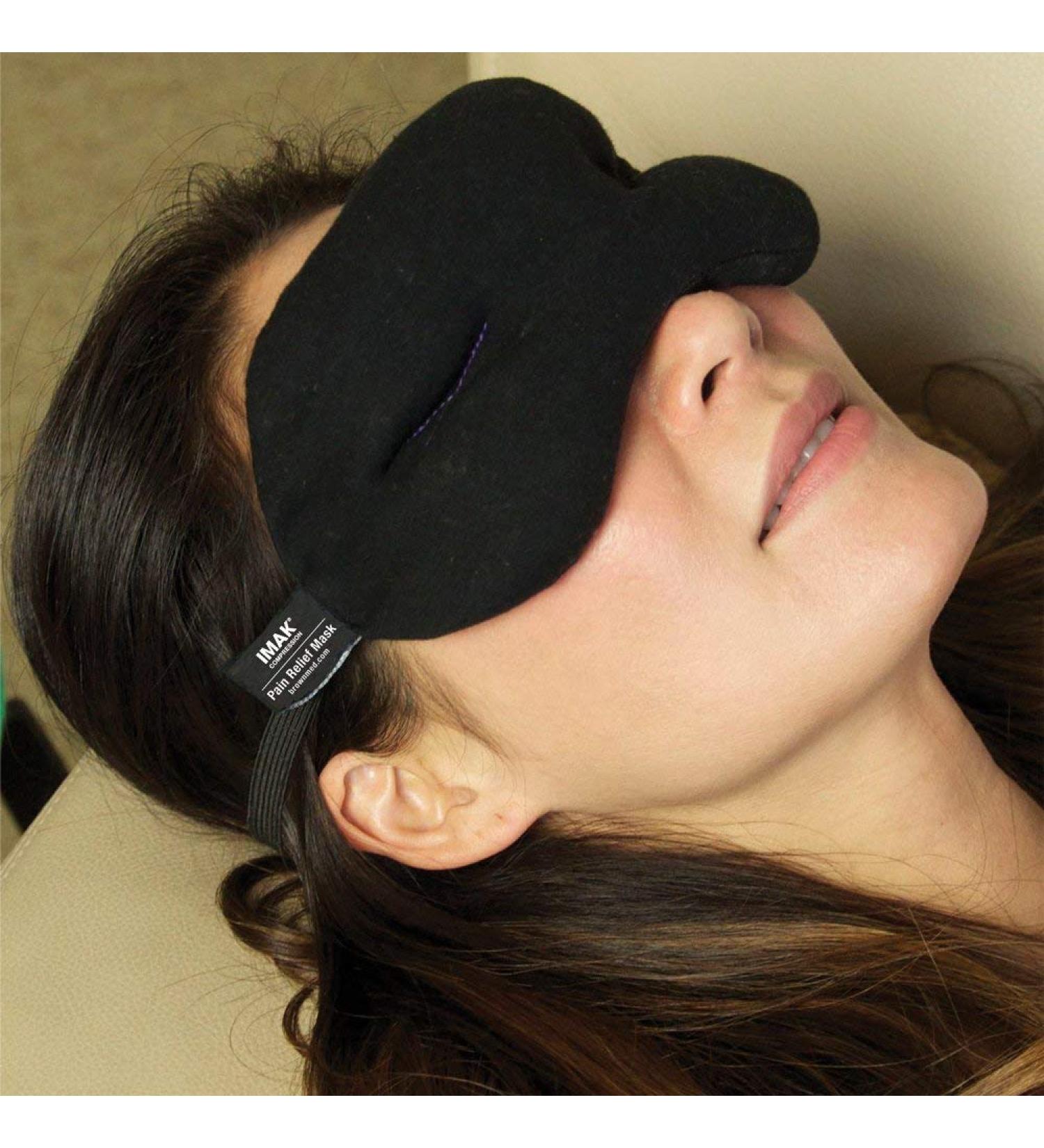 IMAK Eye Pillow Pain Relief Mask Eyes One Size Fits Most Cotton Lycra Reusable A30131 - Sold by: Pack of One