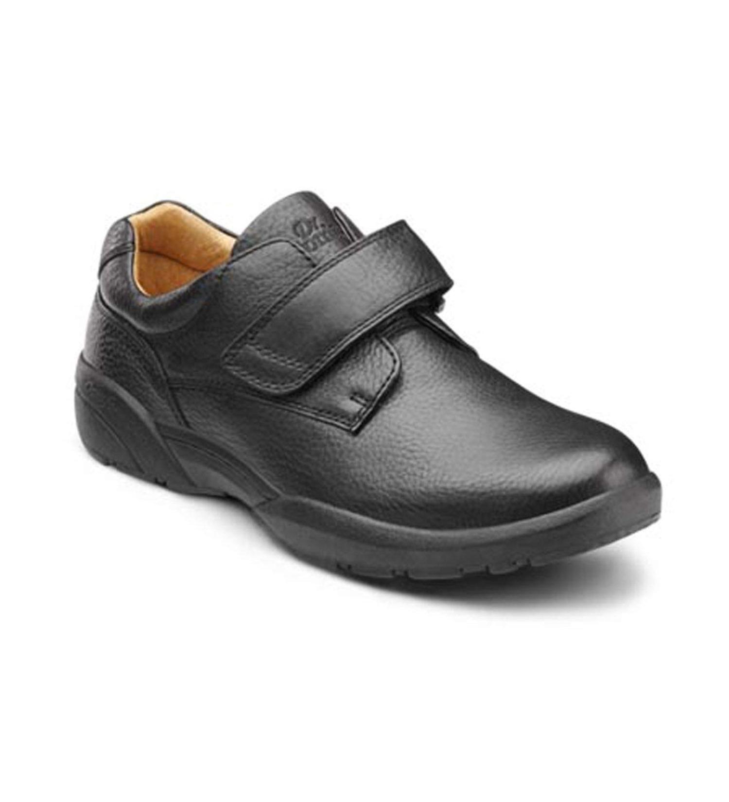 Dr. Comfort William Black Diabetic Shoes for Men - Easy Off with Removable Insole - Size 10.5 Wide Black - Everyday Office Wear - Buy Online on GoSupps.com
