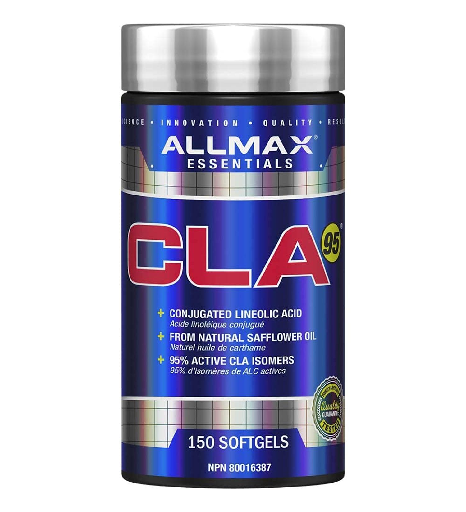 ALLMAX Nutrition - CLA95 - Highest Purity CLA Yield - 150 Count 150-Count - Buy Online on GoSupps.com