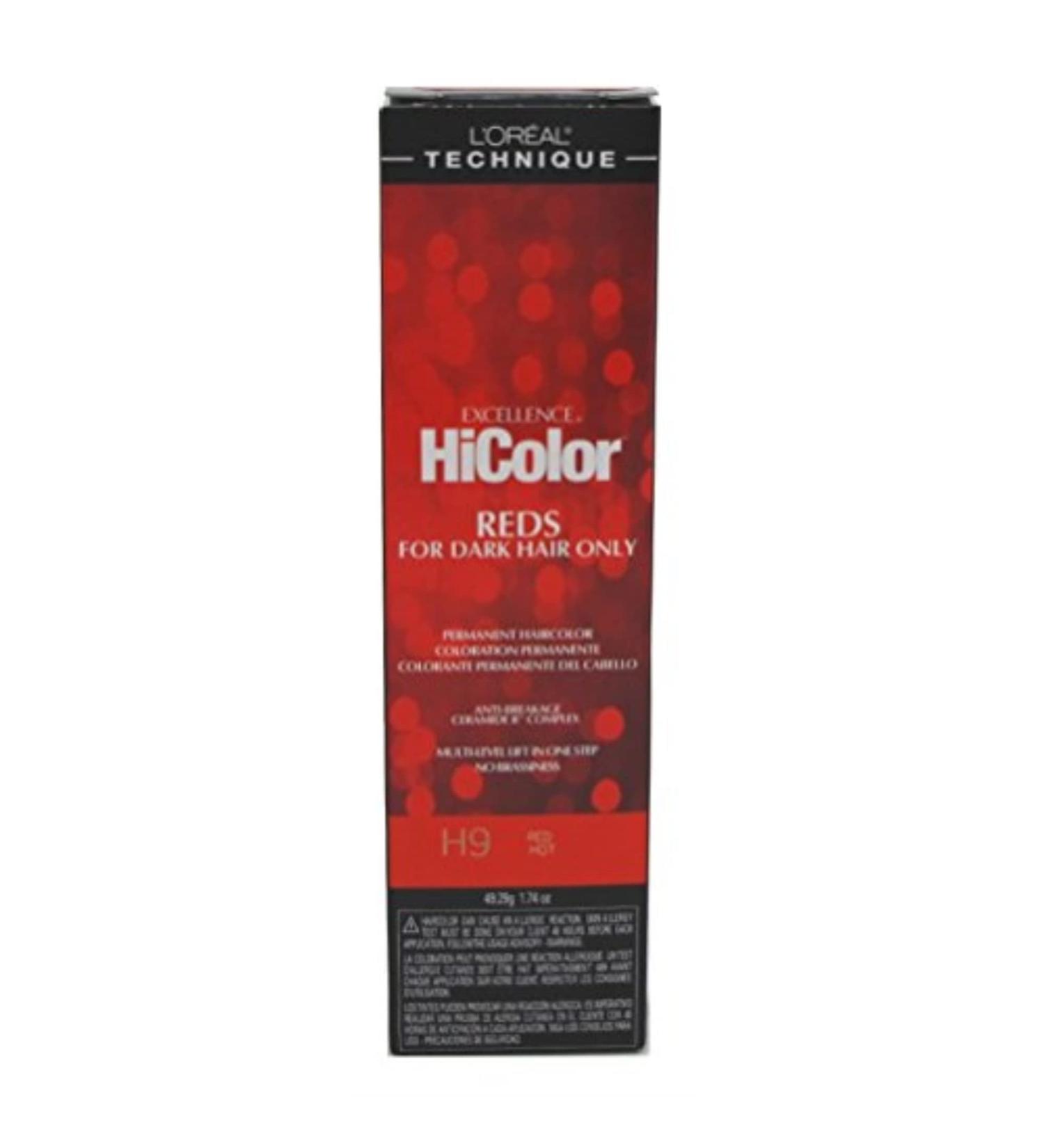 L'Oreal Excellence HiColor Red Hot 1.74 oz (Pack of 3) H9 Red Hot 1.74 Ounce (Pack of 3)
