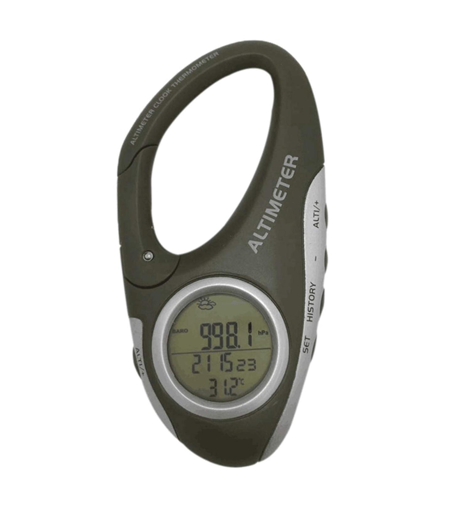 FOOTIC Electronic Altimeter Carabiner with Handheld Thermometer for Fishing - Weather Forecast Meter Gadget - Buy Online on GoSupps.com