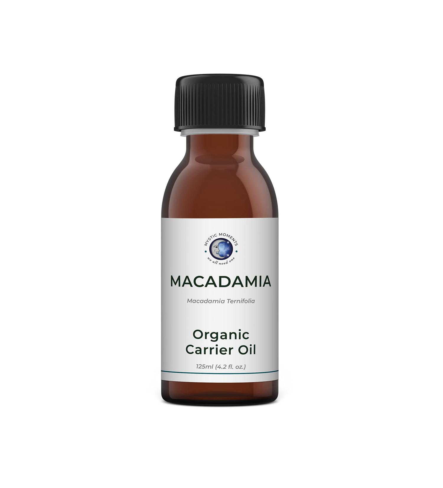 Buy Mystic Moments BIO Macadamia Oil 125ml - Pure Natural Hair Face & Nail Care | Vegan & GVO-Free Aromatherapy & Massage Oil - Buy Online on GoSupps.com