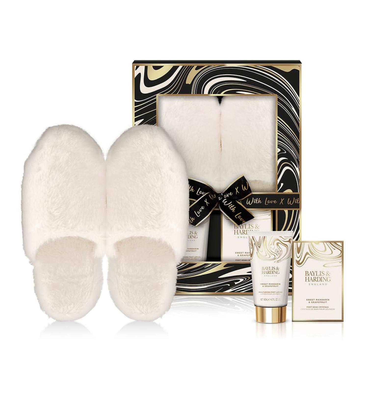Baylis & Harding Sweet Mandarin & Grapefruit Luxury Slipper Gift Set - Vegan Friendly - Buy Online on GoSupps.com