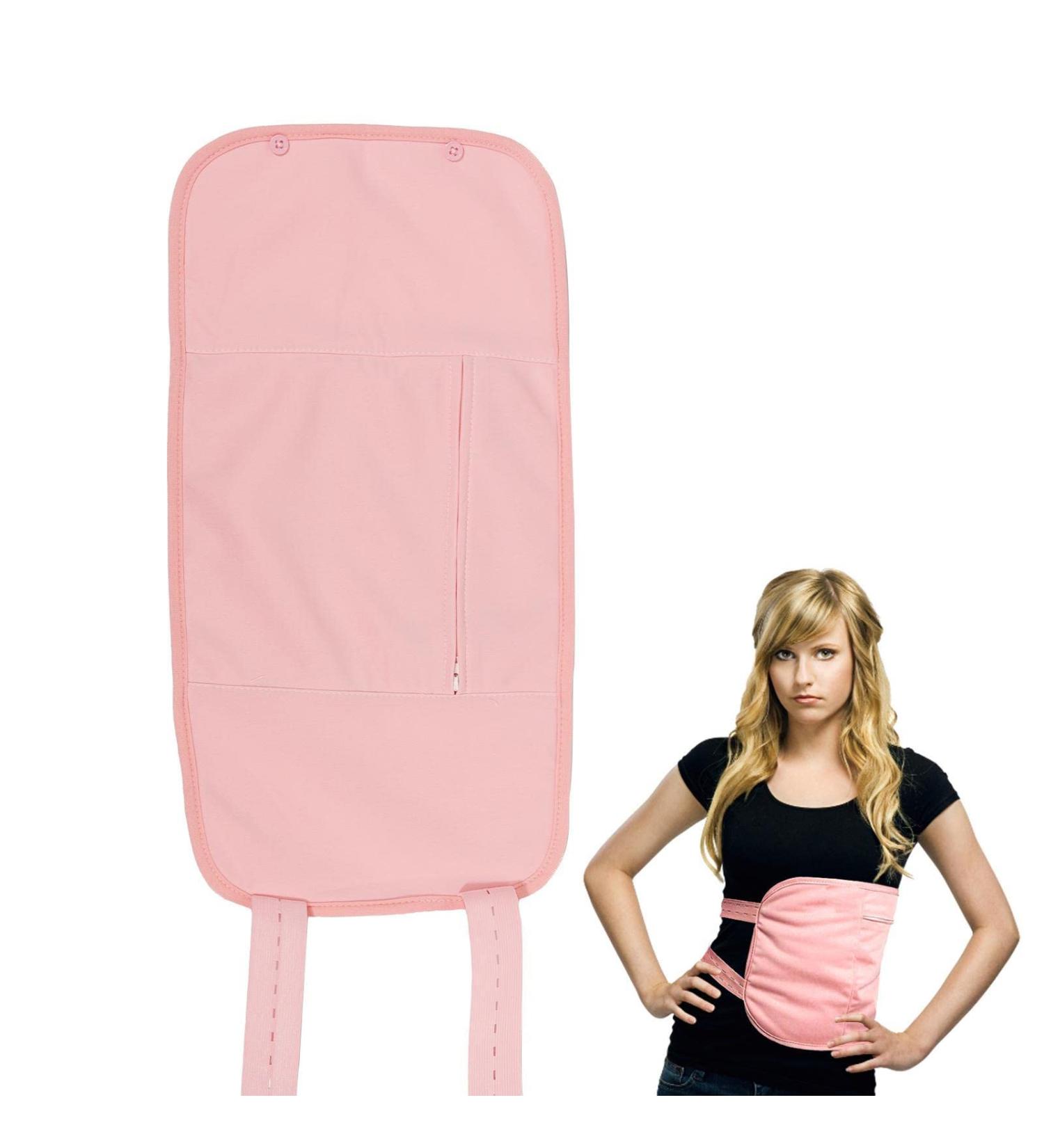 Organic Castor Oil Pack Kit 2 Reusable Compress Wraps for Liver Health & Stress Relief | Etheric Oils Compression | Pink - Buy Online on GoSupps.com