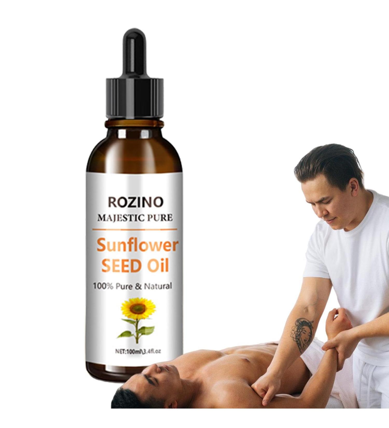 Bio-Sunflower Oil - Organic Aromatherapy Carrier Oil (3.5 oz) | Essential Oil Blend for Body & Skin Care - Luckxing - Buy Online on GoSupps.com