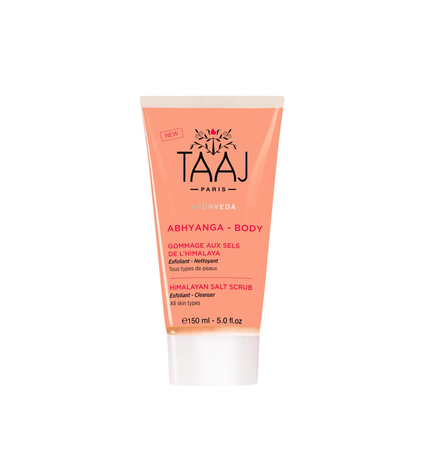 TAAJ | Himalayan Salt Scrub | Detoxifying & Purifying | Soft & Protected Skin | Gently Exfoliates | Remove Dead Cells | Made in France | Vegan | CrueltyFree | 150ml - Buy Online on GoSupps.com