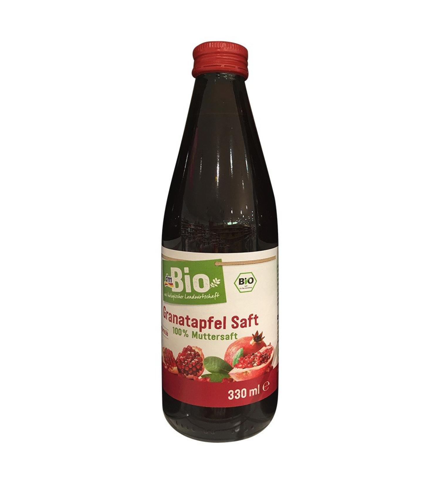 dmBio Pomegranate Juice Glass Bottle 330 ml