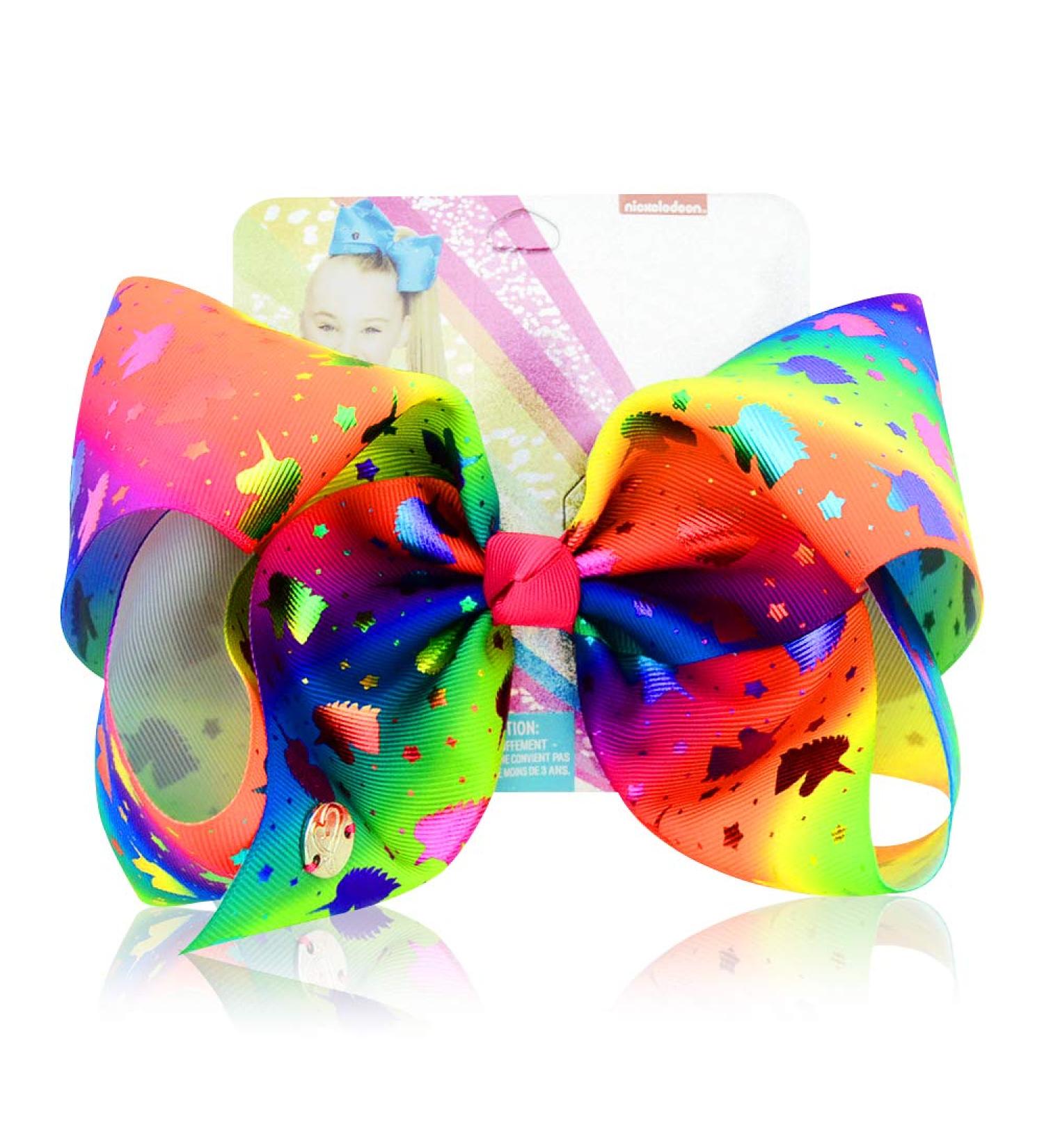 8 Inch Unicorn Hair Bow for Girls - JoJo Siwa Style Hair Barrette Accessory | Best Xmas Gift - Buy Online on GoSupps.com