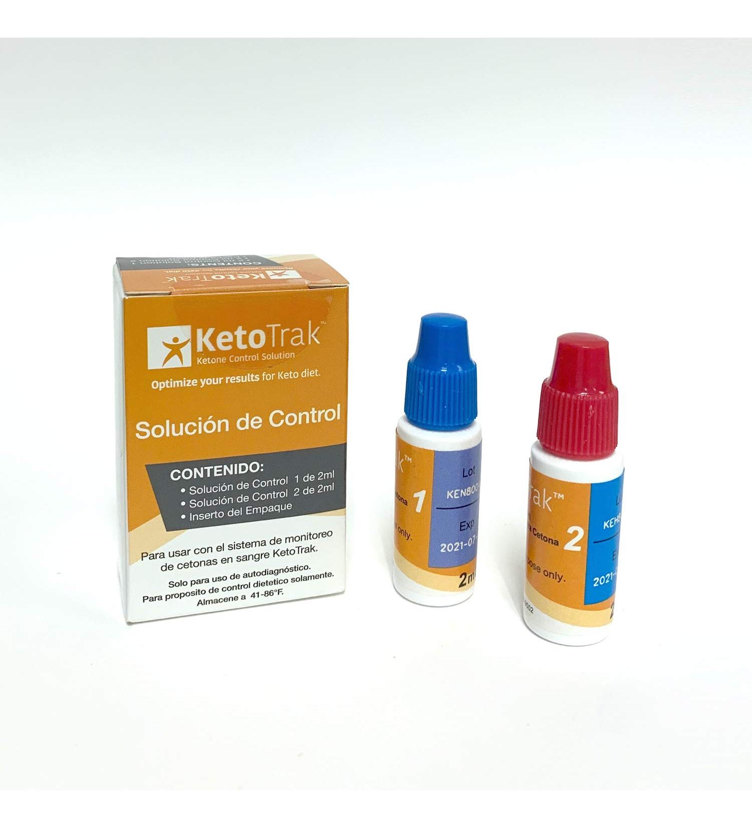KetoTrak Blood Ketone Control Solution Kit - Monitor Ketone Levels Effectively - Buy Online on GoSupps.com
