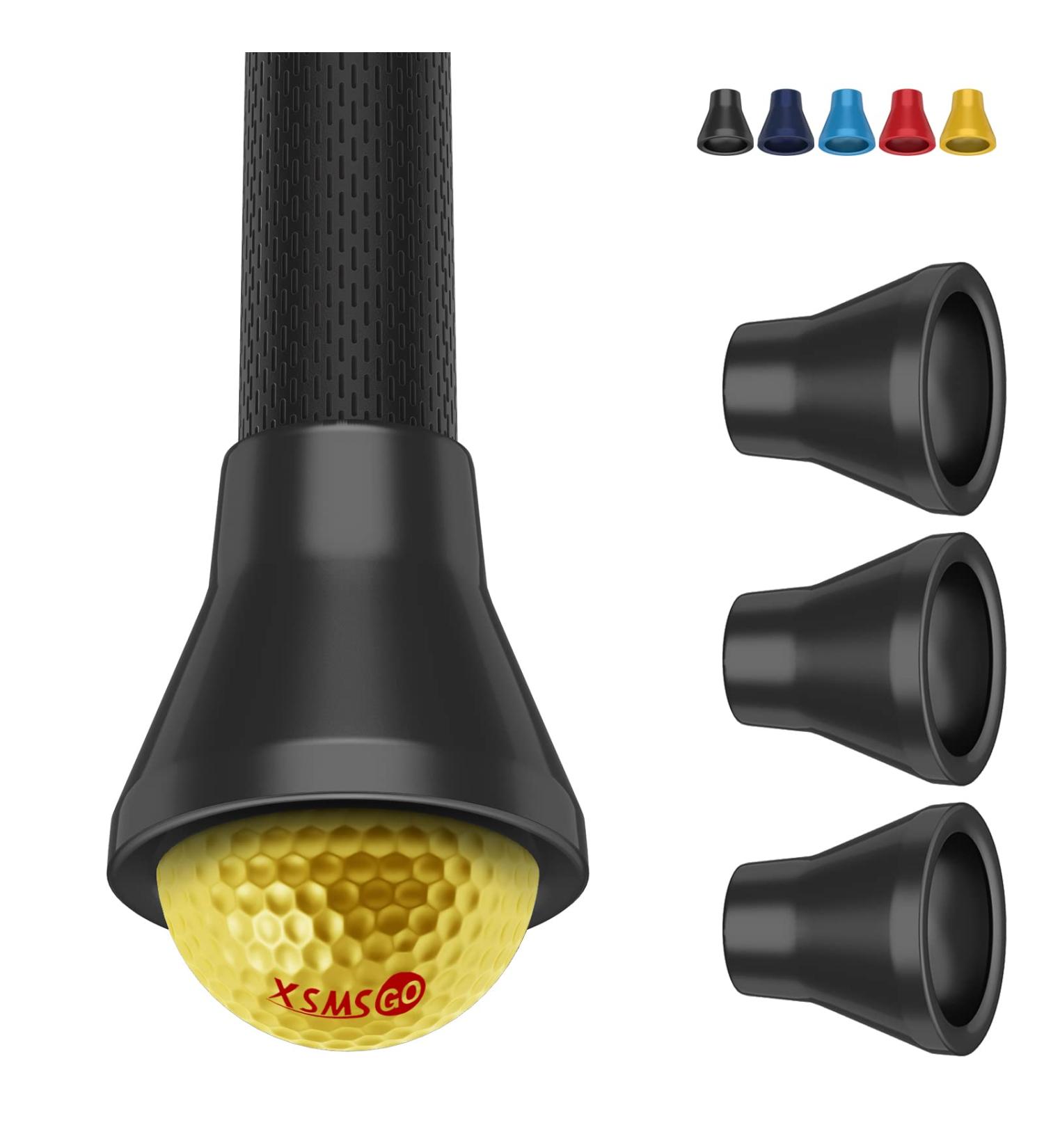 XSMSGO Golf Ball Retriever | Putter Grip Tool with Suction Cup | Portable Golf Ball Grabber for Putters | Black Medium - Buy Online on GoSupps.com