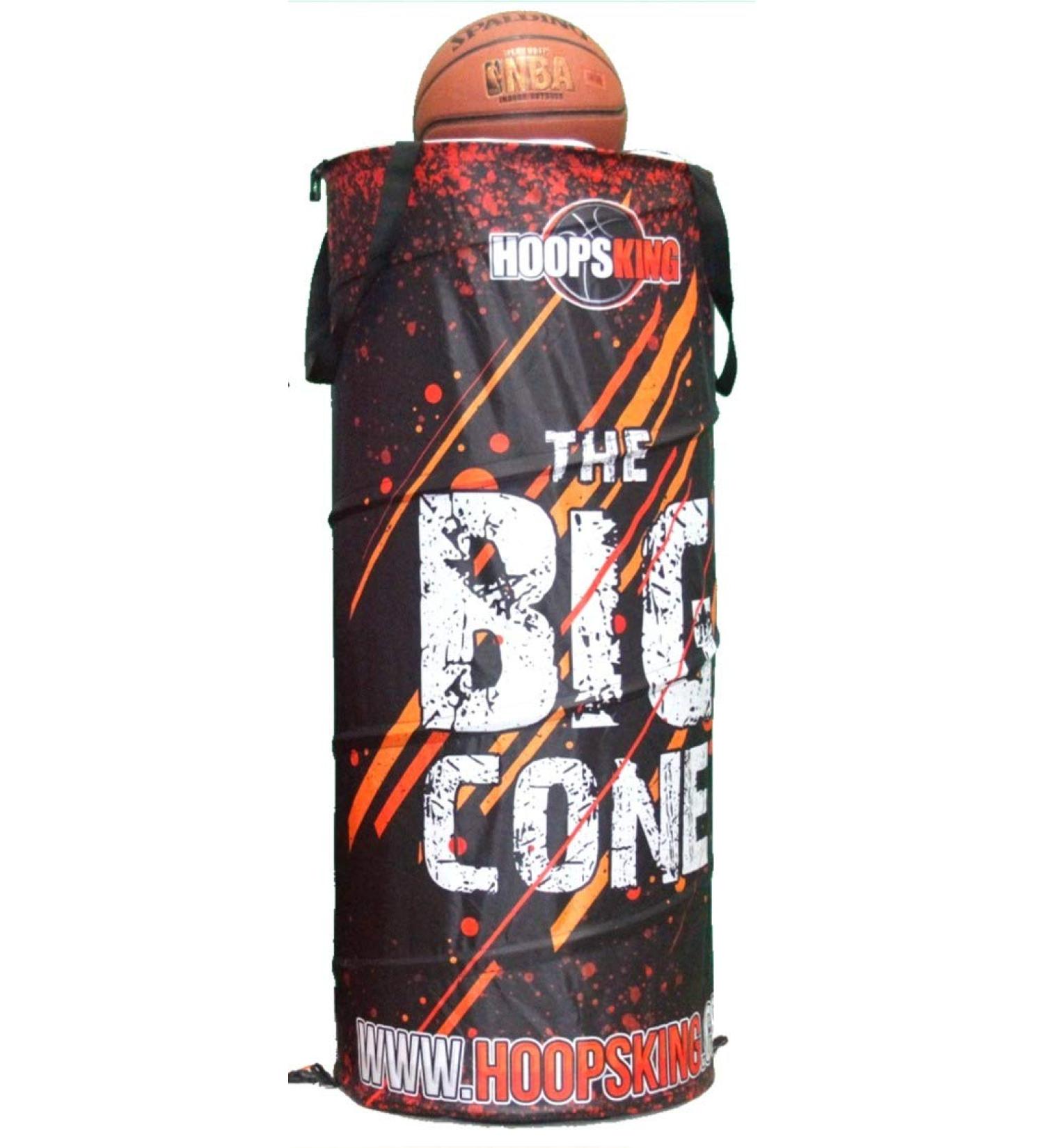 HoopsKing Big Cone Sports Training Cone for Basketball, Soccer, Football & Lacrosse - Black - Buy Online on GoSupps.com