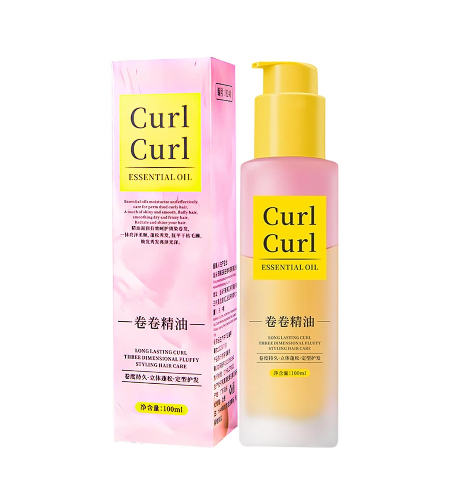  JINGLING JINGLING Curly Hair Oil - 100ml Heat Protectant Conditioner | Lightweight Hair Oil For Women and Men Girls and Mothers Defining Curls - Buy Online on GoSupps.com
