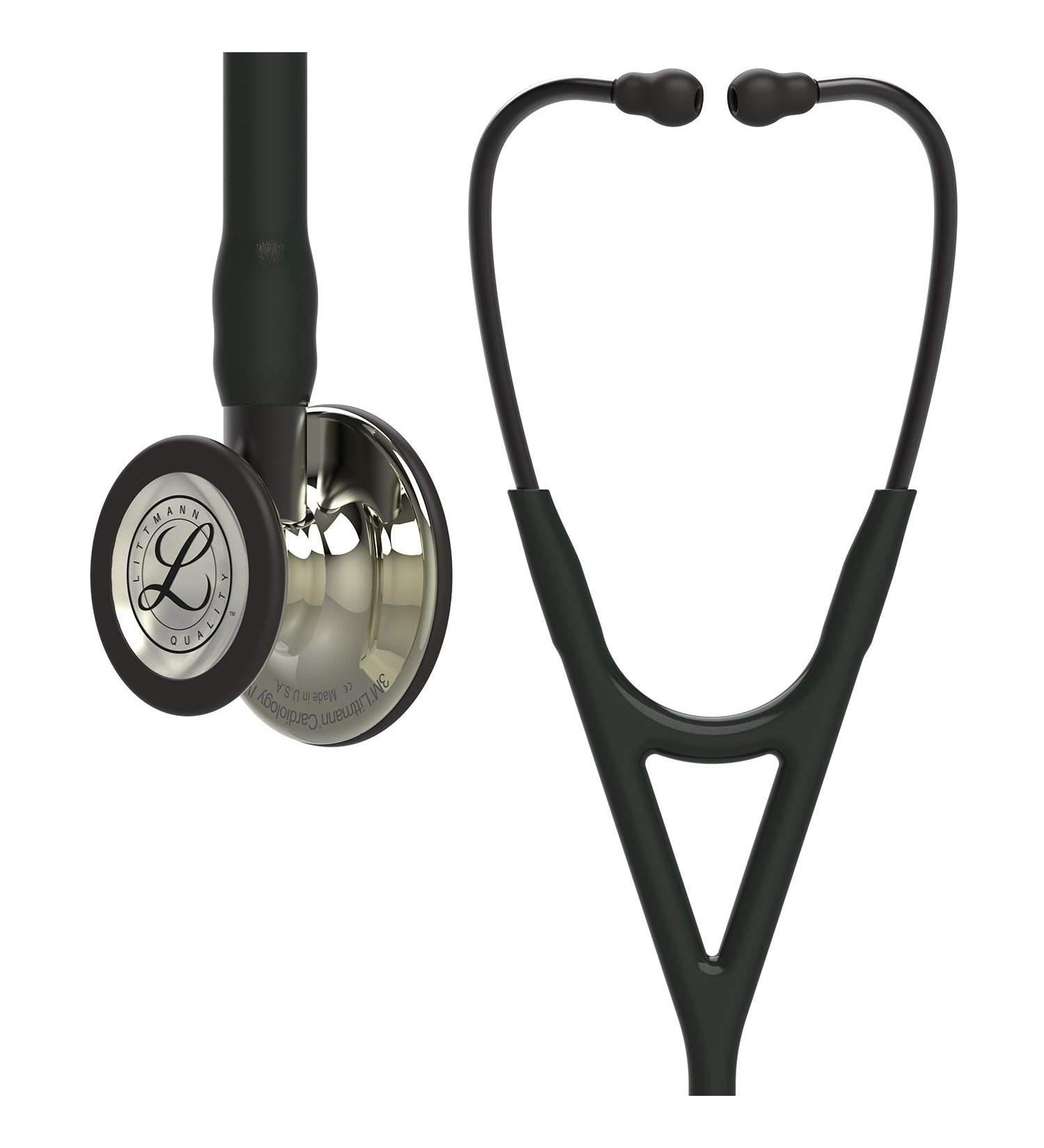 3M Littmann Cardiology IV Stethoscope Champagne Finish Black Tube - 69 cm - Buy Online on GoSupps.com