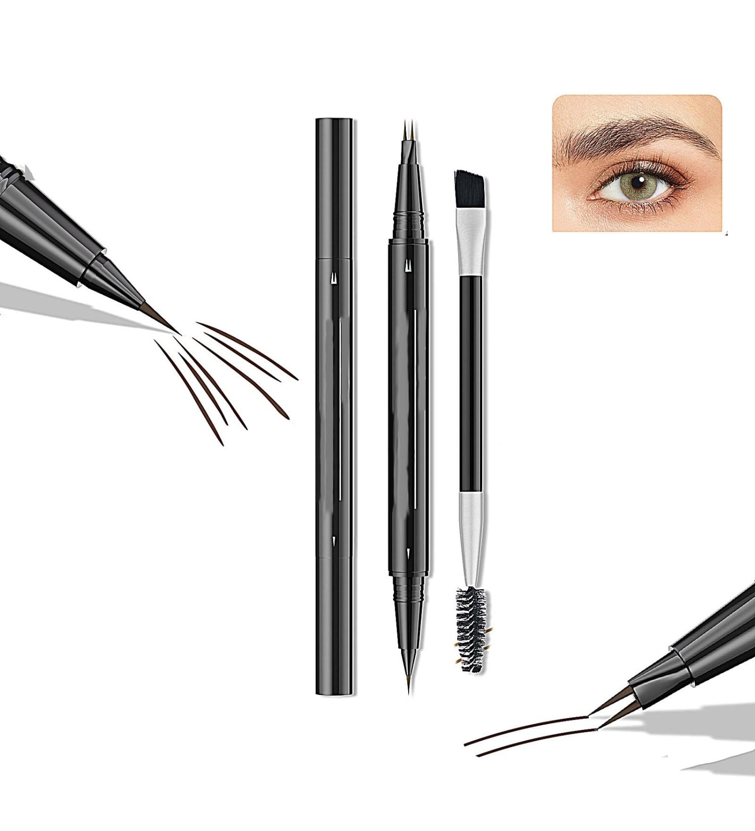 Natural Brow Eyebrow Pen Eyebrow Pen Bulletboard Waterproof Eyebrow Pen (Light Brown) Waterproof With 4-Fork-Tip & Precise Brush-Tip Bulletboard Waterproof Eyebrow Pen Bulletinboard Brow Pen - Buy Online on GoSupps.com
