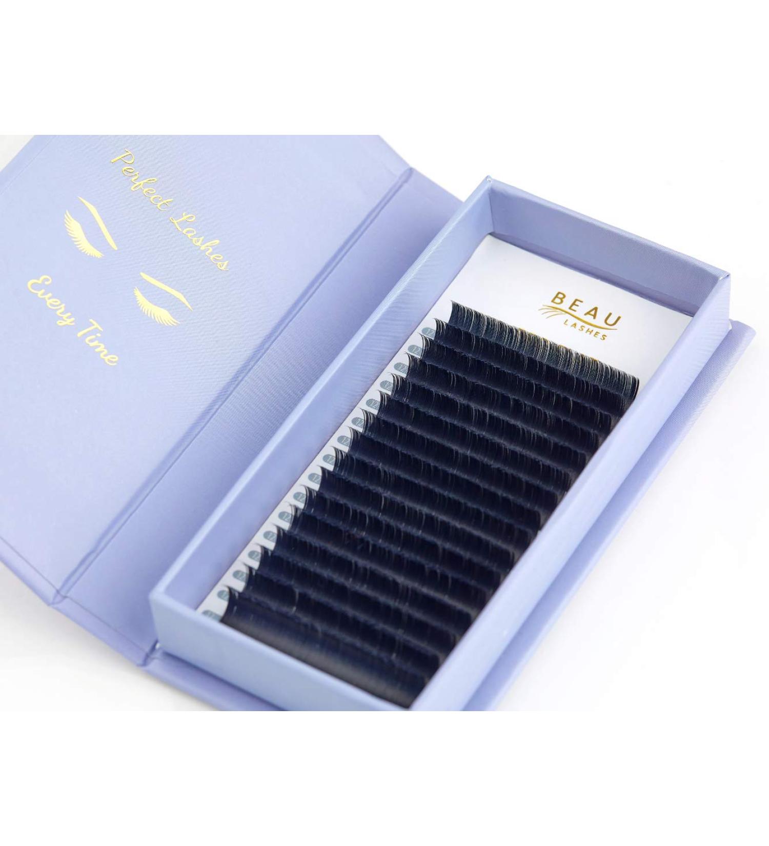 Ellipse Flat Individual Eyelash Extensions | 0.2mm D Curl | 7mm-14mm Mixed Tray | Semi-Permanent Classic Faux Mink | Salon Supplies - Buy Online on GoSupps.com