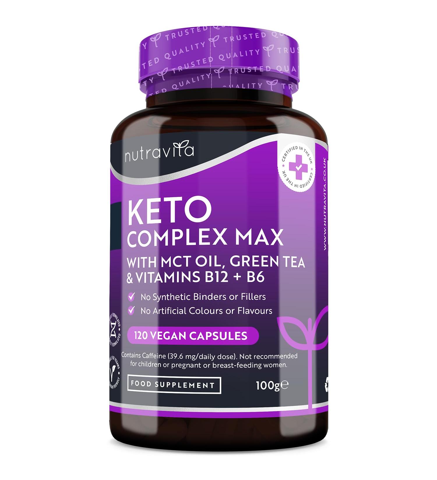 Keto Complete Diet Pills 2 Month Supply - Max Strength 1788mg Complex for Men & Women | MCT Oil, Green Tea, Vitamins & Minerals | Made in The UK - Buy Online on GoSupps.com