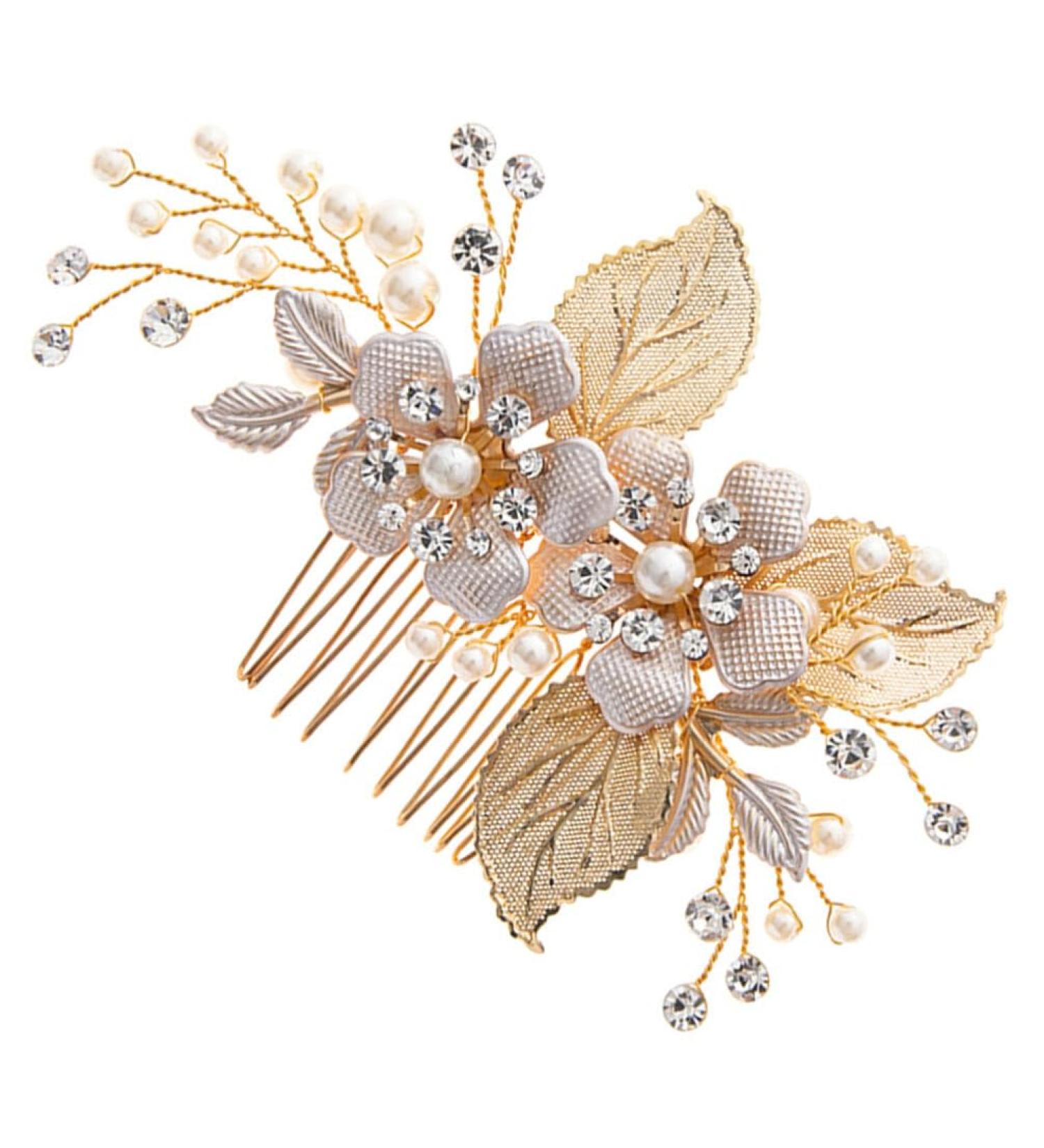 Beaupretty Bride Wedding Comb Headpiece Prom Hair Accessory Women Decorative Hair Comb - Buy Online on GoSupps.com