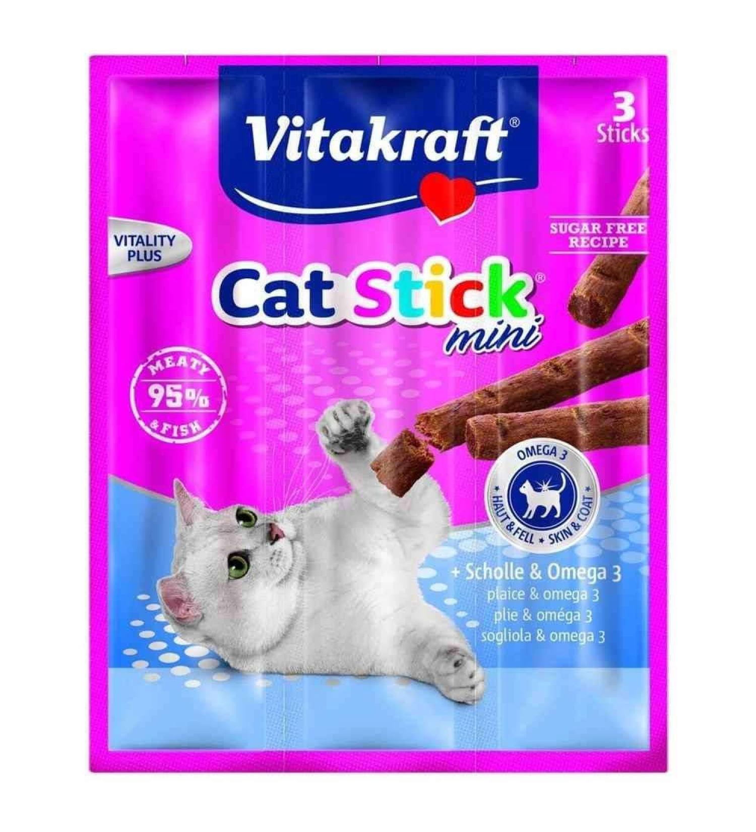 Vitakraft Cat Stick Mini - Plaice & Omega 3
