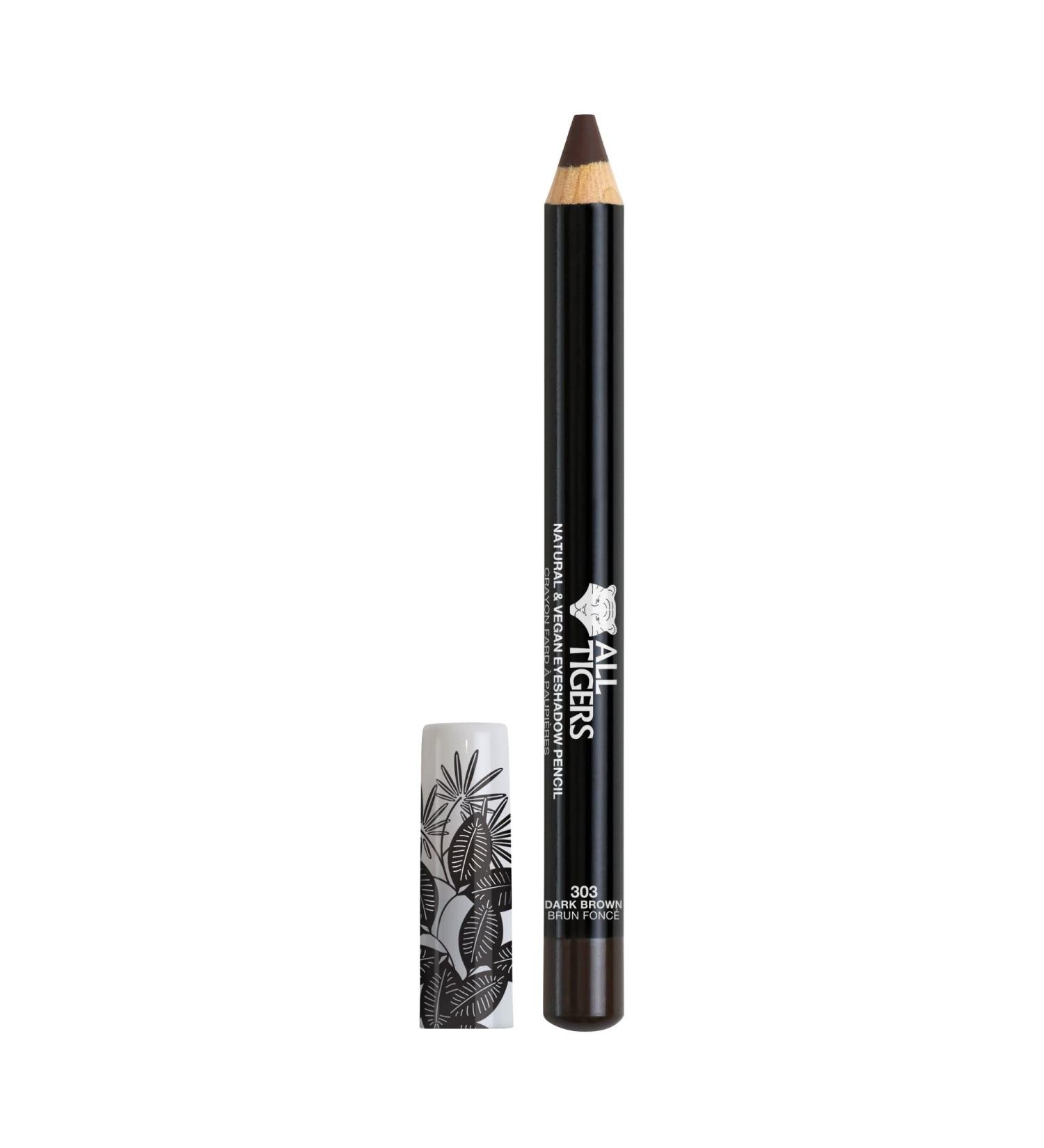 ALL TIGERS - Vegan eyeshadows - Highly pigmented - Natural ingredients - Set your rules dark brown shade 303 - 3 in 1 eye pen - Buy Online on GoSupps.com