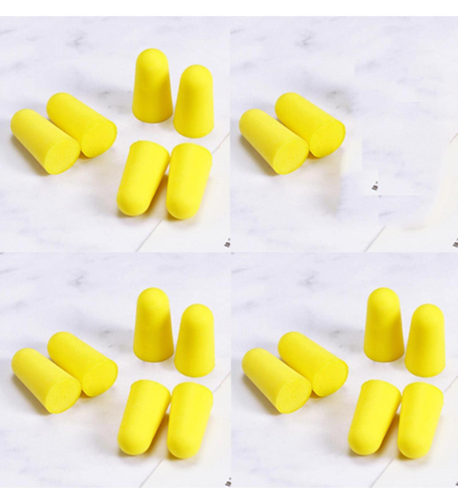 10pair Comfort Earplug small Ear Plugs for Sleeping Noise Reduction Foam Earplugs Sleep for Women and Men(Yellow) - Buy Online on GoSupps.com