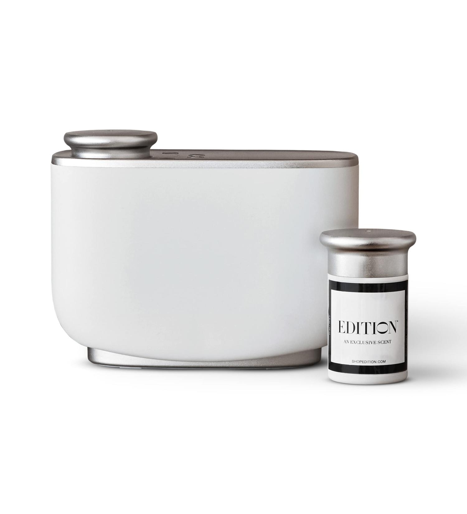 EDITION Room Diffuser & Scent Capsule Set - Signature Hotel Scent | Black Tea Sicilian Bergamot Cedarwood - International Shipping - Buy Online on GoSupps.com