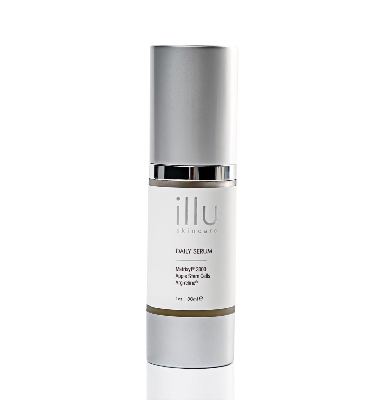 illu Daily Serum Lightweight Firming Treatment with Matrixyl 3000 Argireline Apple Stem Cells & Hyaluronic Acid for Hydrated Smooth and Radiant Skin 1 Fl Oz (Pack of 1) - Buy Online on GoSupps.com