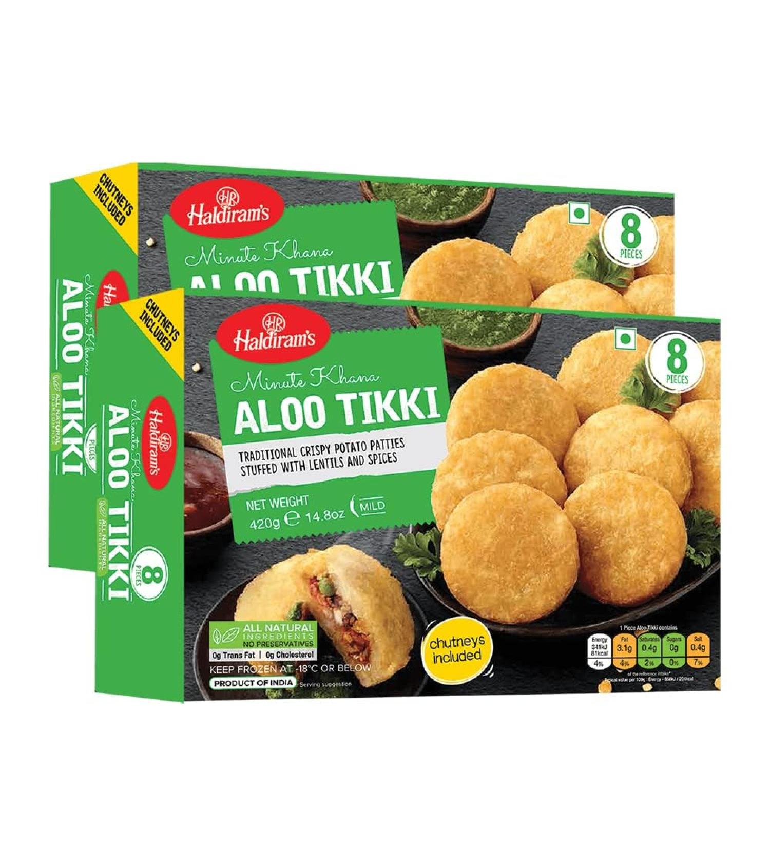 Haldiram's Aloo Tikki | 420G | Potato Patties |Ready to Eat | 100% Fresh | Indian Origin - B1G1 Pack - Buy Online on GoSupps.com