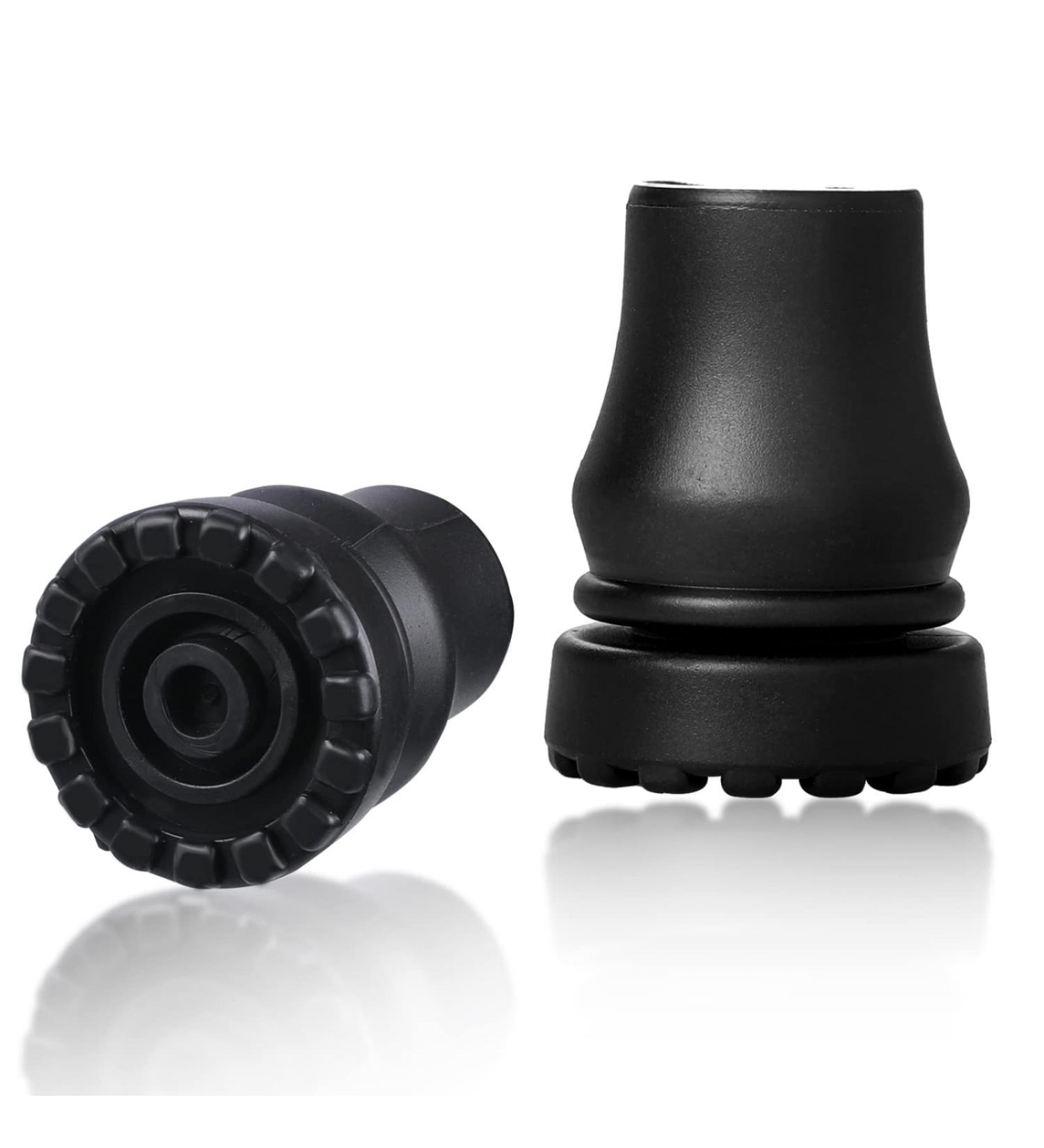2pcs 3/4 Inch Heavy Duty Walking Stick Rubber Tips - Replacement Ends for Seniors, Crutches, Canes, Hiking Sticks - Buy Online on GoSupps.com