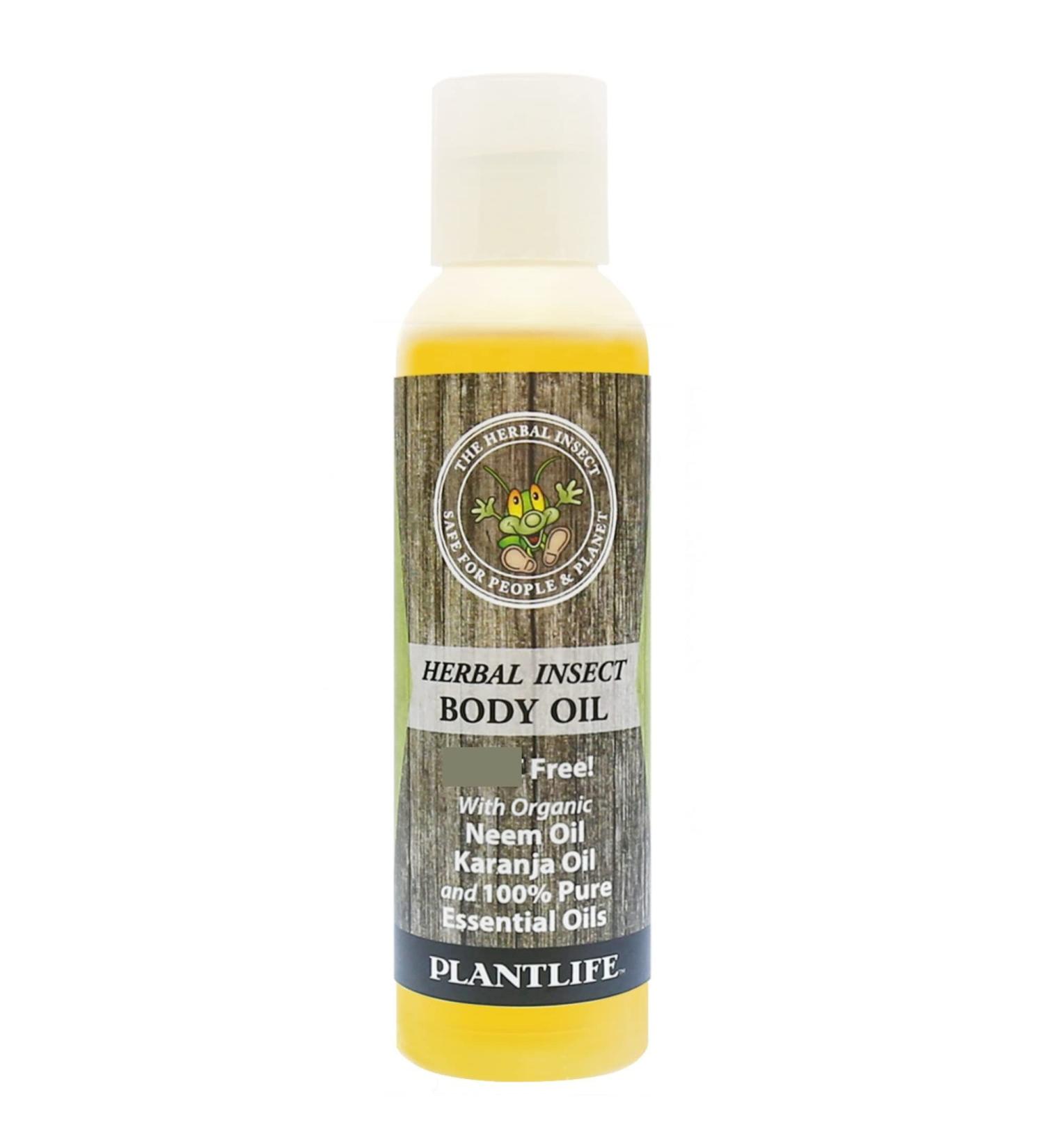 Plantlife Herbal Body Oil with Neem - 100% Natural Aromatherapy - 4 oz | International Shipping Available - Buy Online on GoSupps.com