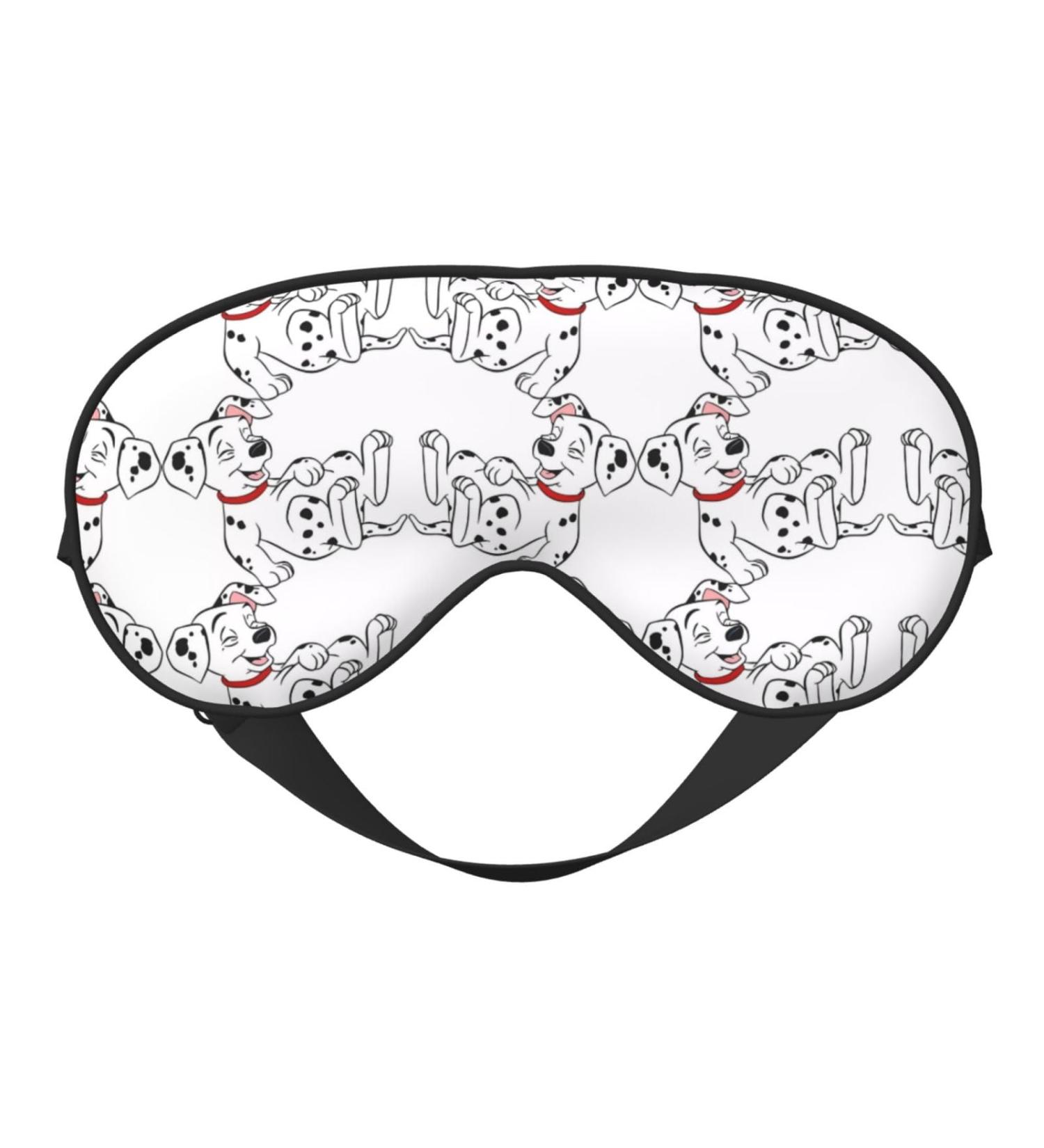 Cute Dalmatian Eye Mask | Soft Adjustable Sleep Mask for Men & Women | Comfortable Nighttime Eye Cover - Buy Online on GoSupps.com